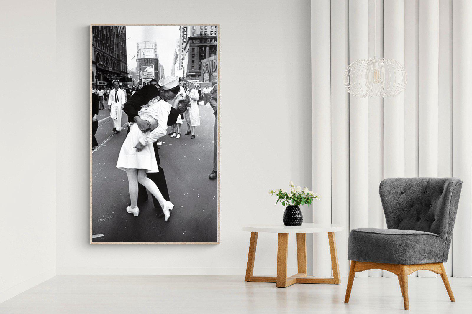 V-J Day-Wall_Art-130 x 220cm-Mounted Canvas-Wood-Pixalot