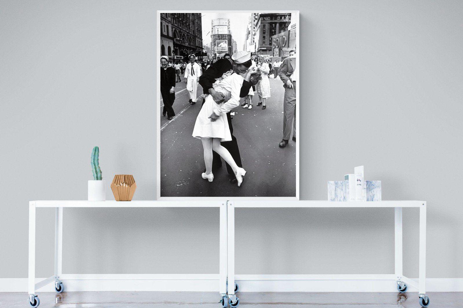 V-J Day-Wall_Art-90 x 120cm-Mounted Canvas-White-Pixalot