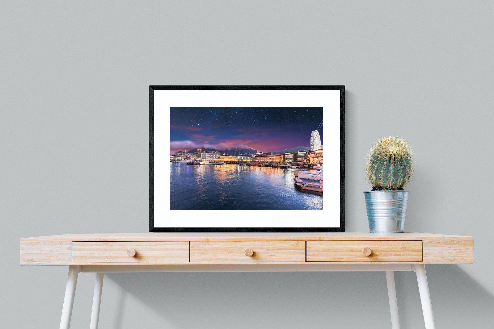 V&A Waterfront-Wall_Art-80 x 60cm-Framed Print-Black-Pixalot