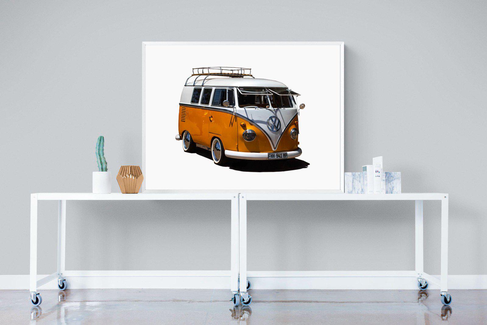 VW Combi-Wall_Art-120 x 90cm-Mounted Canvas-White-Pixalot