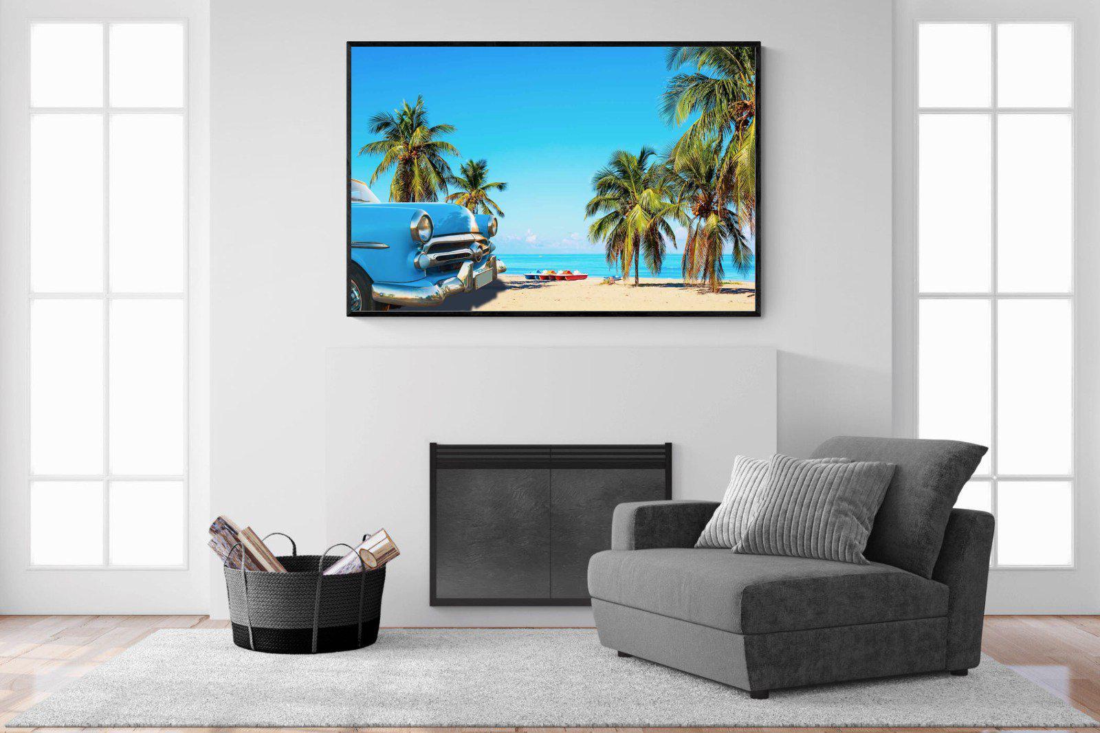 Varadero-Wall_Art-150 x 100cm-Mounted Canvas-Black-Pixalot