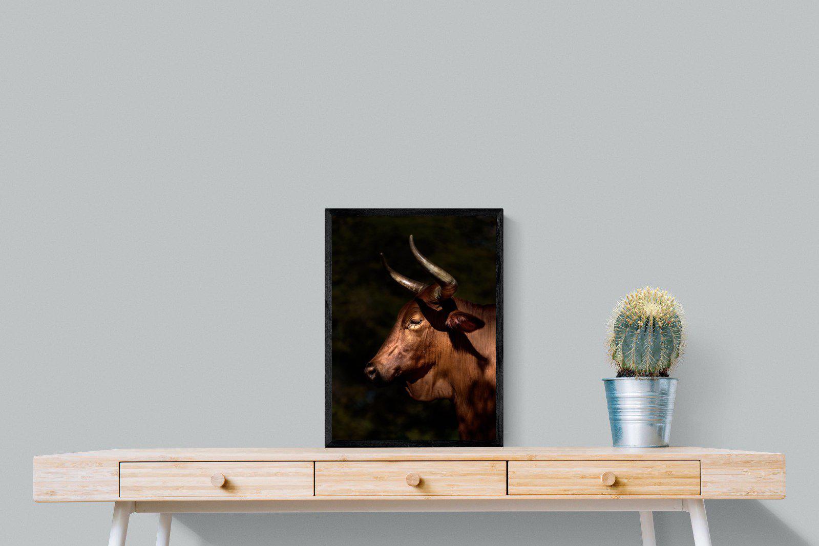 Velvet Nguni-Wall_Art-45 x 60cm-Mounted Canvas-Black-Pixalot