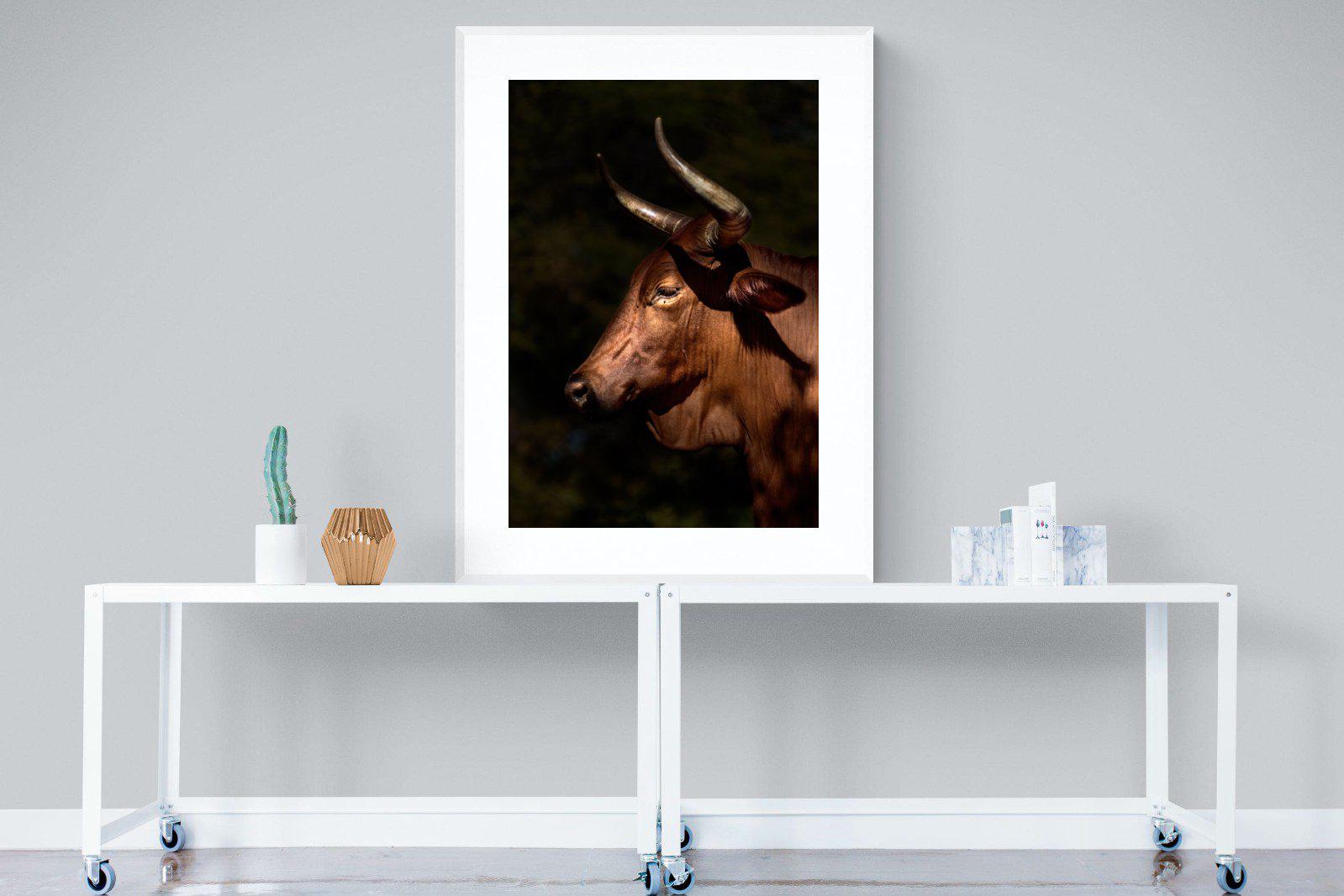 Velvet Nguni-Wall_Art-90 x 120cm-Framed Print-White-Pixalot