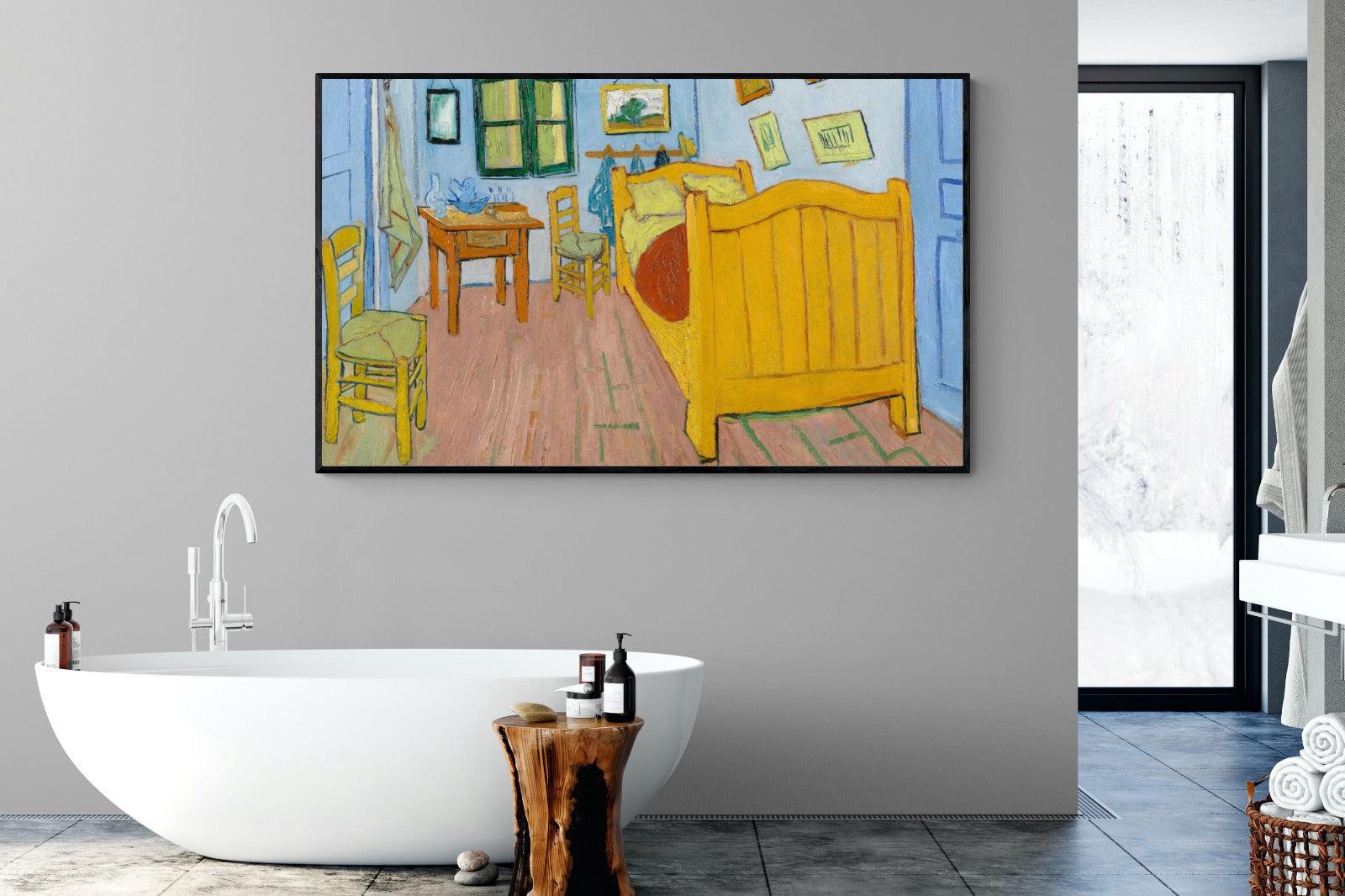 Vincent's Bedroom in Arles-Wall_Art-180 x 110cm-Mounted Canvas-Black-Pixalot