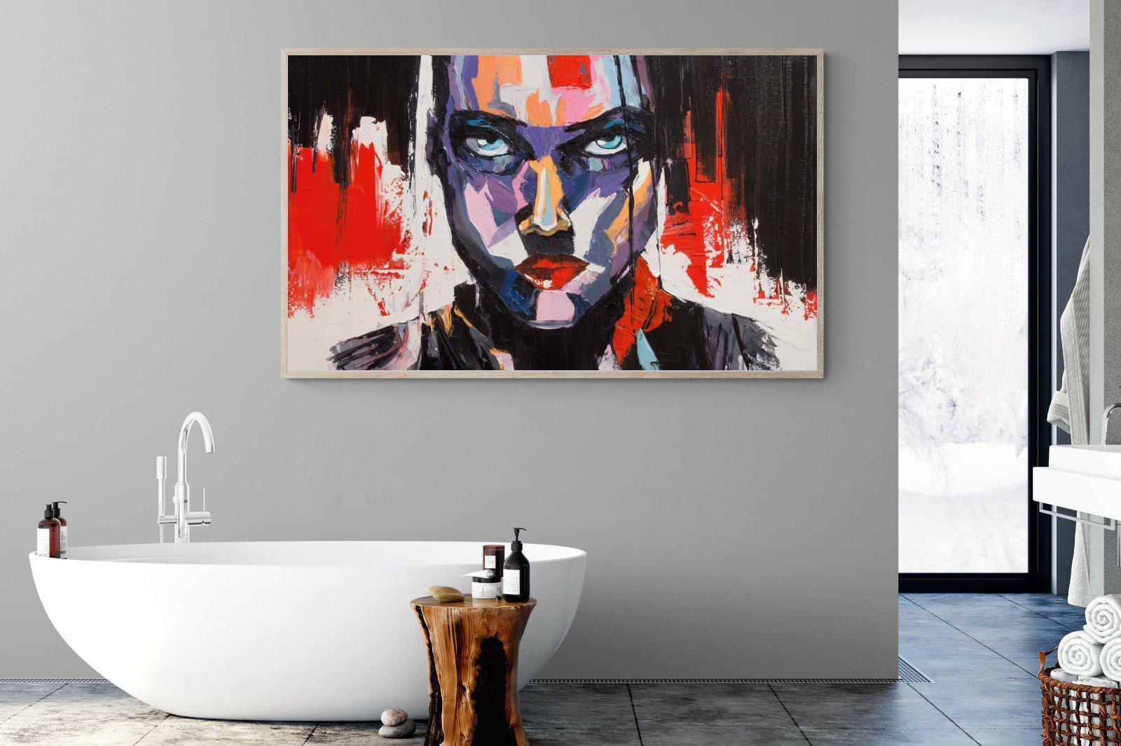 Vivid Girl-Wall_Art-180 x 110cm-Mounted Canvas-Wood-Pixalot