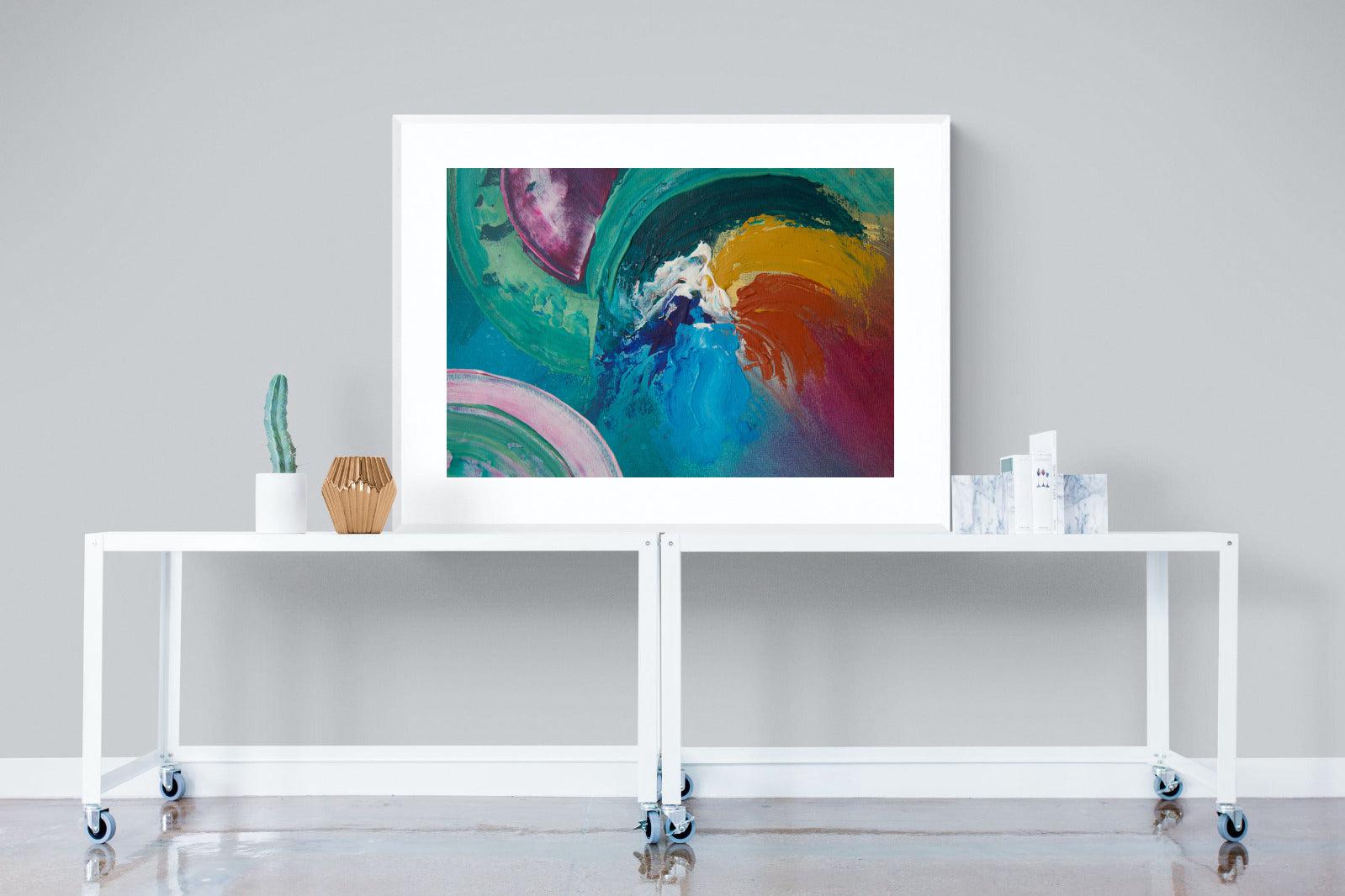 Vortex-Wall_Art-120 x 90cm-Framed Print-White-Pixalot