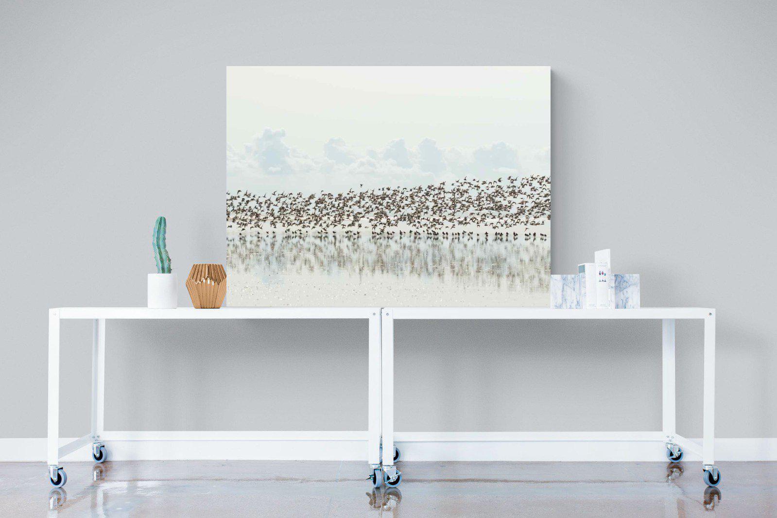 Waders-Wall_Art-120 x 90cm-Mounted Canvas-No Frame-Pixalot