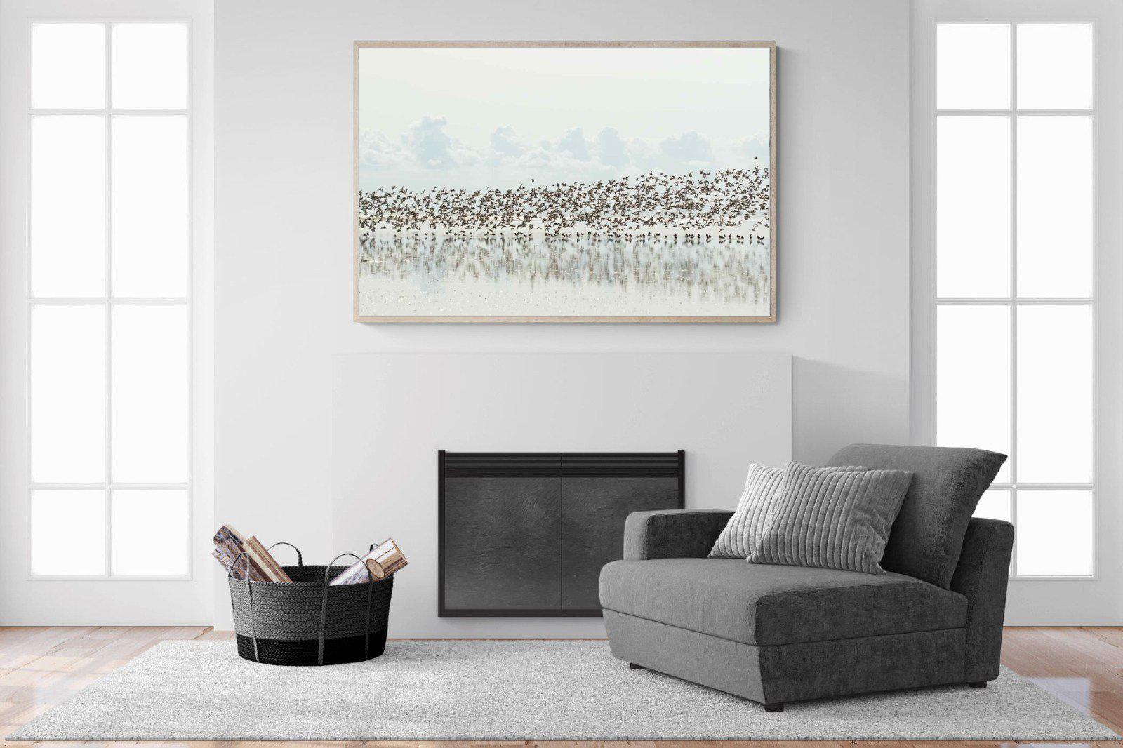 Waders-Wall_Art-150 x 100cm-Mounted Canvas-Wood-Pixalot