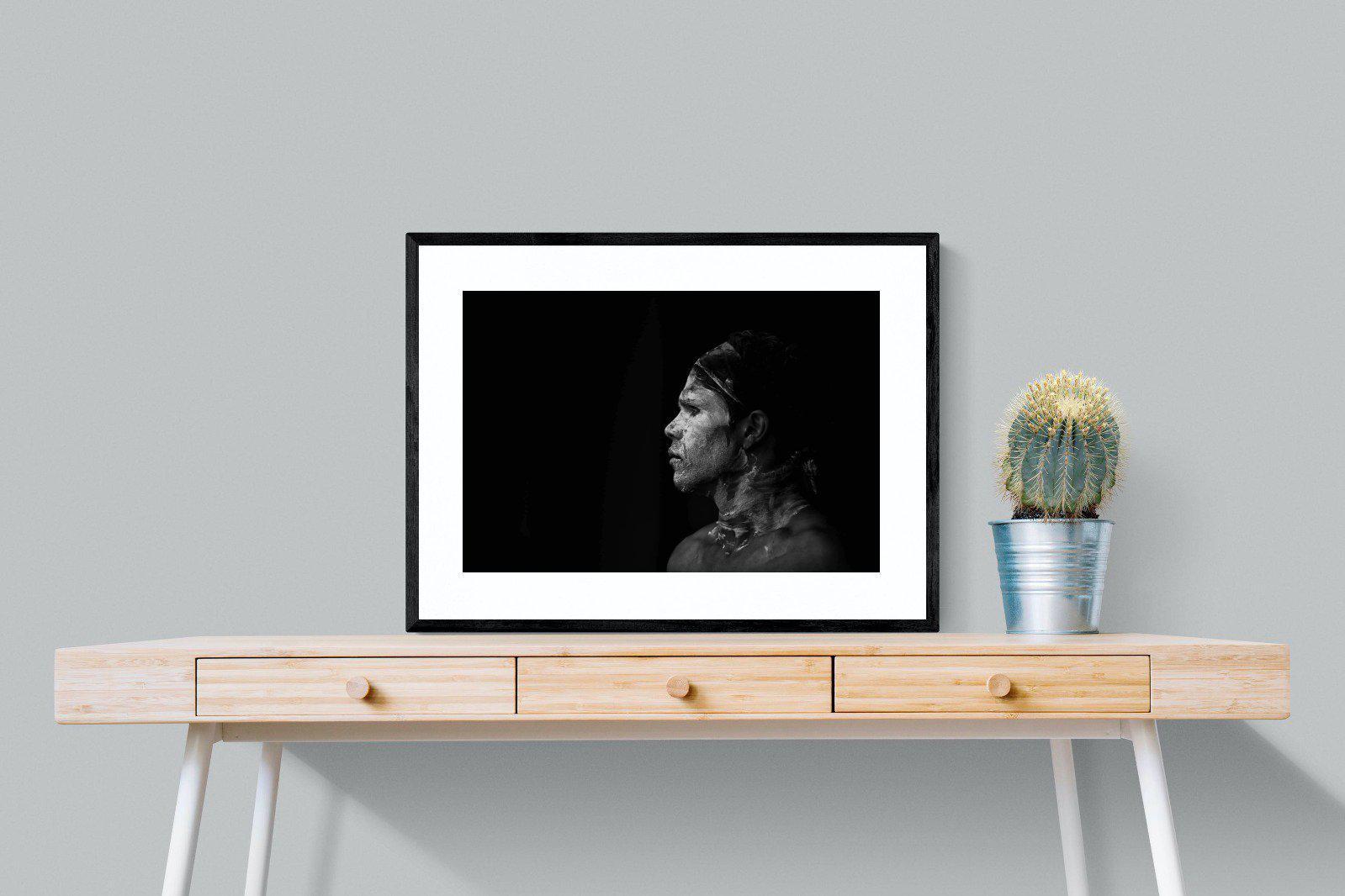 Warrior-Wall_Art-80 x 60cm-Framed Print-Black-Pixalot