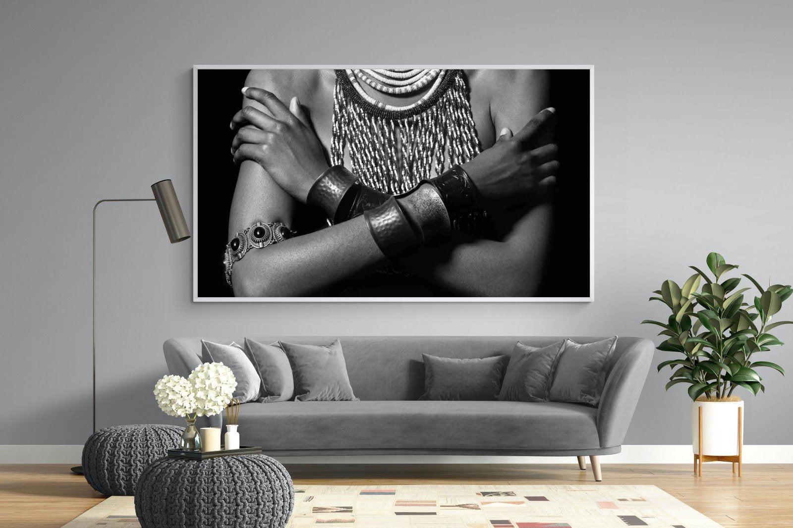 Warrior Princess Birth-Wall_Art-220 x 130cm-Mounted Canvas-White-Pixalot