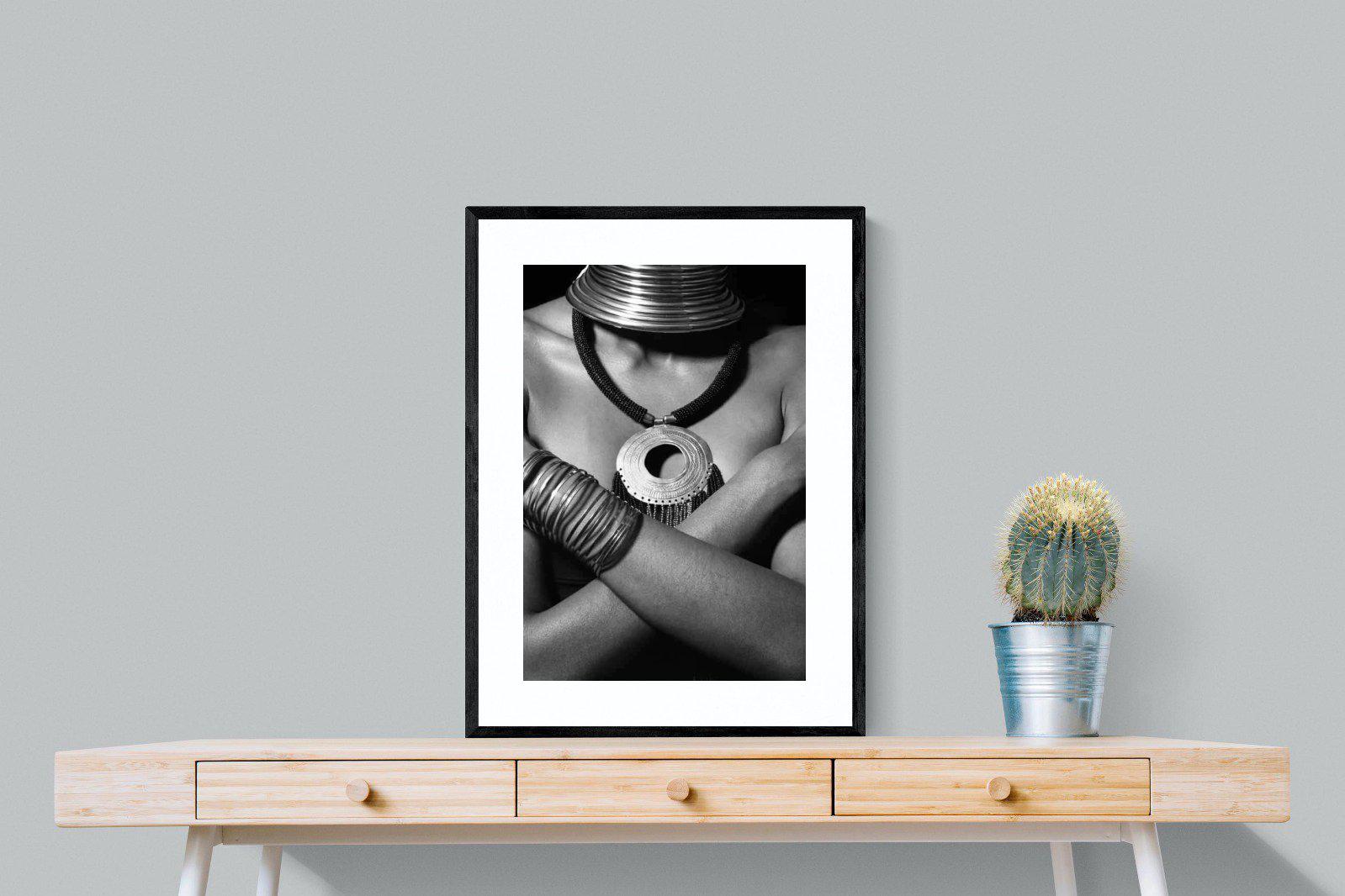 Warrior Princess-Wall_Art-60 x 80cm-Framed Print-Black-Pixalot