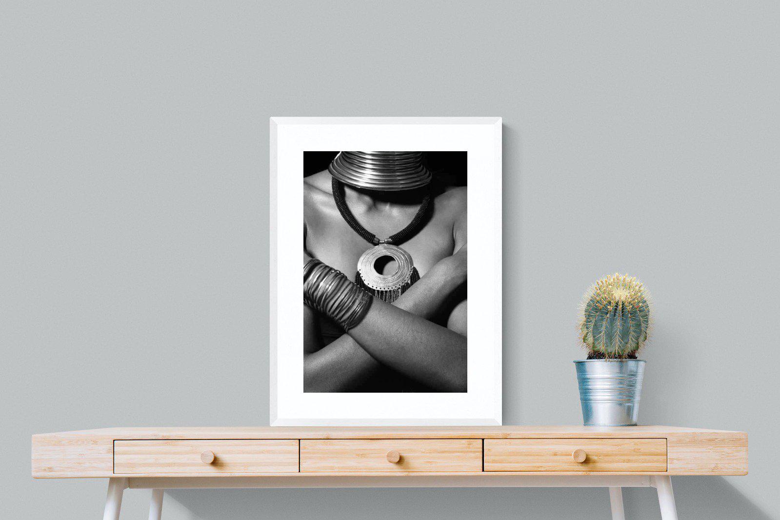 Warrior Princess-Wall_Art-60 x 80cm-Framed Print-White-Pixalot