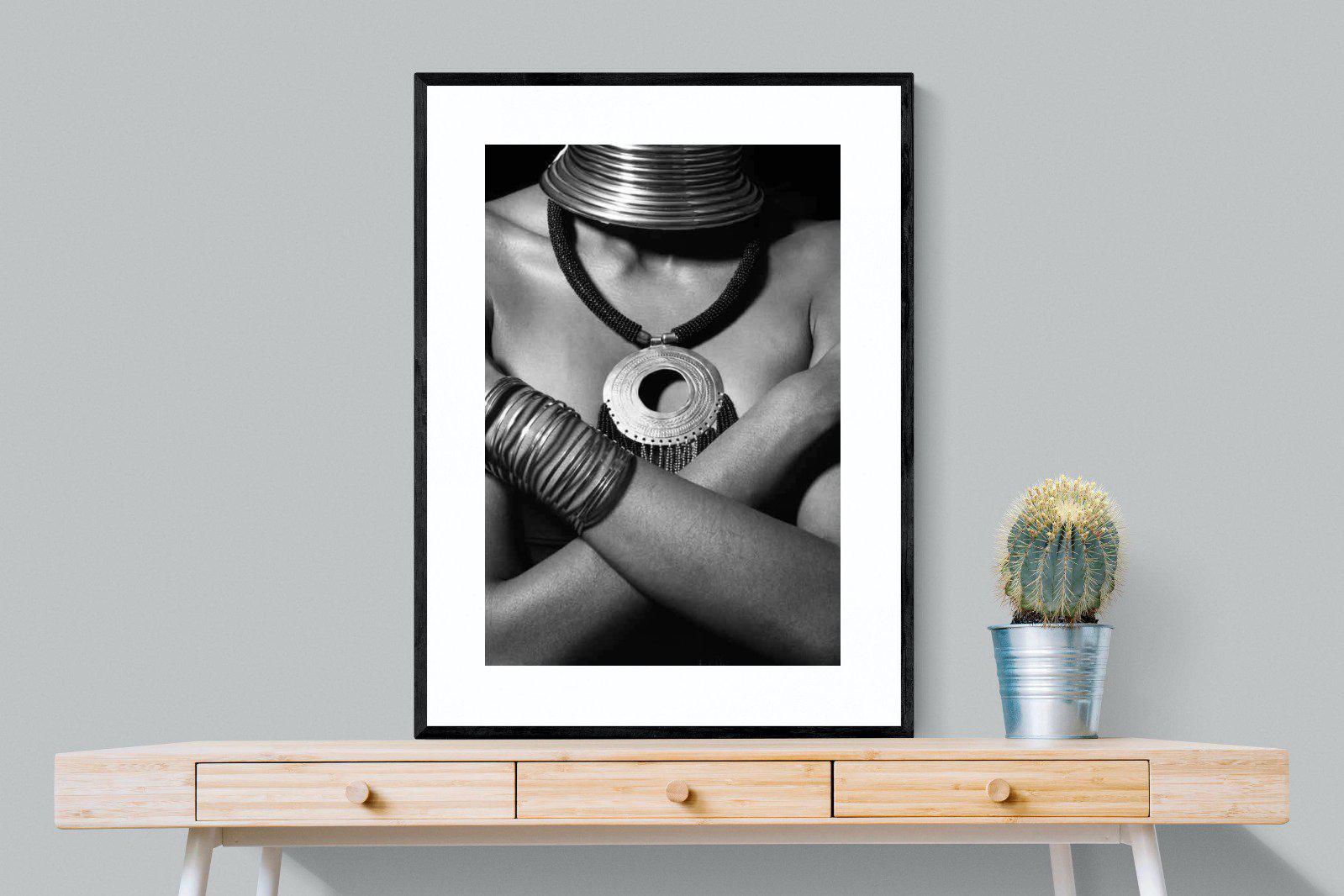 Warrior Princess-Wall_Art-75 x 100cm-Framed Print-Black-Pixalot