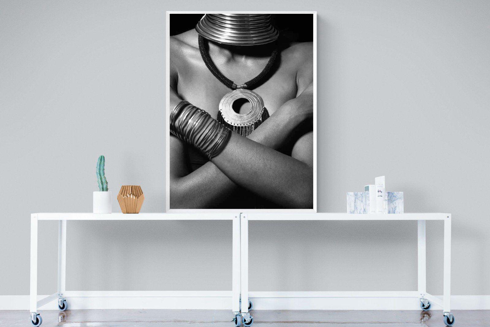 Warrior Princess-Wall_Art-90 x 120cm-Mounted Canvas-White-Pixalot