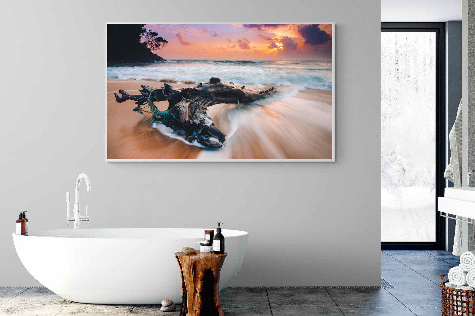 Washed Ashore-Wall_Art-180 x 110cm-Mounted Canvas-White-Pixalot