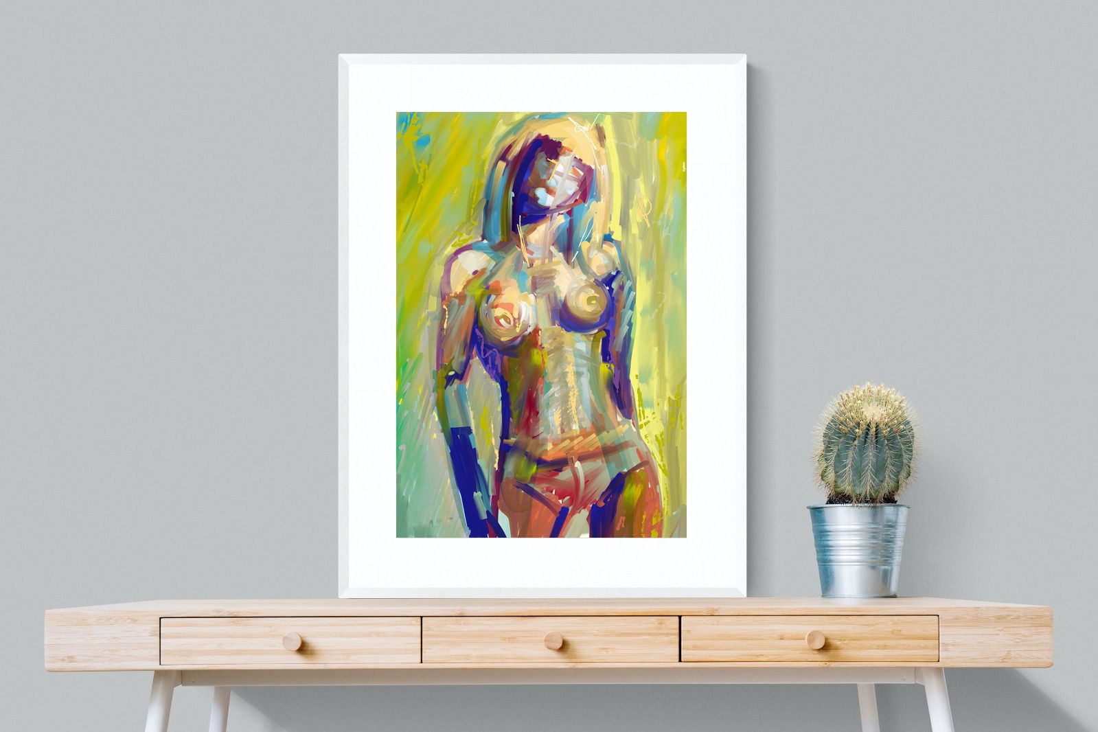 Watchya Lookin' At-Wall_Art-75 x 100cm-Framed Print-White-Pixalot