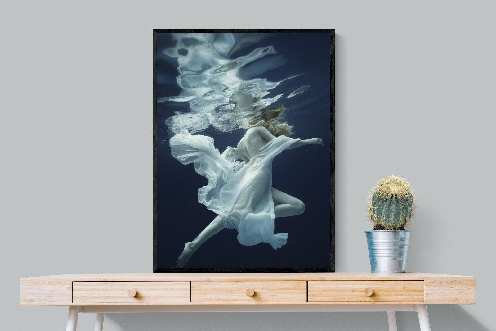 Water & Air-Wall_Art-75 x 100cm-Mounted Canvas-Black-Pixalot