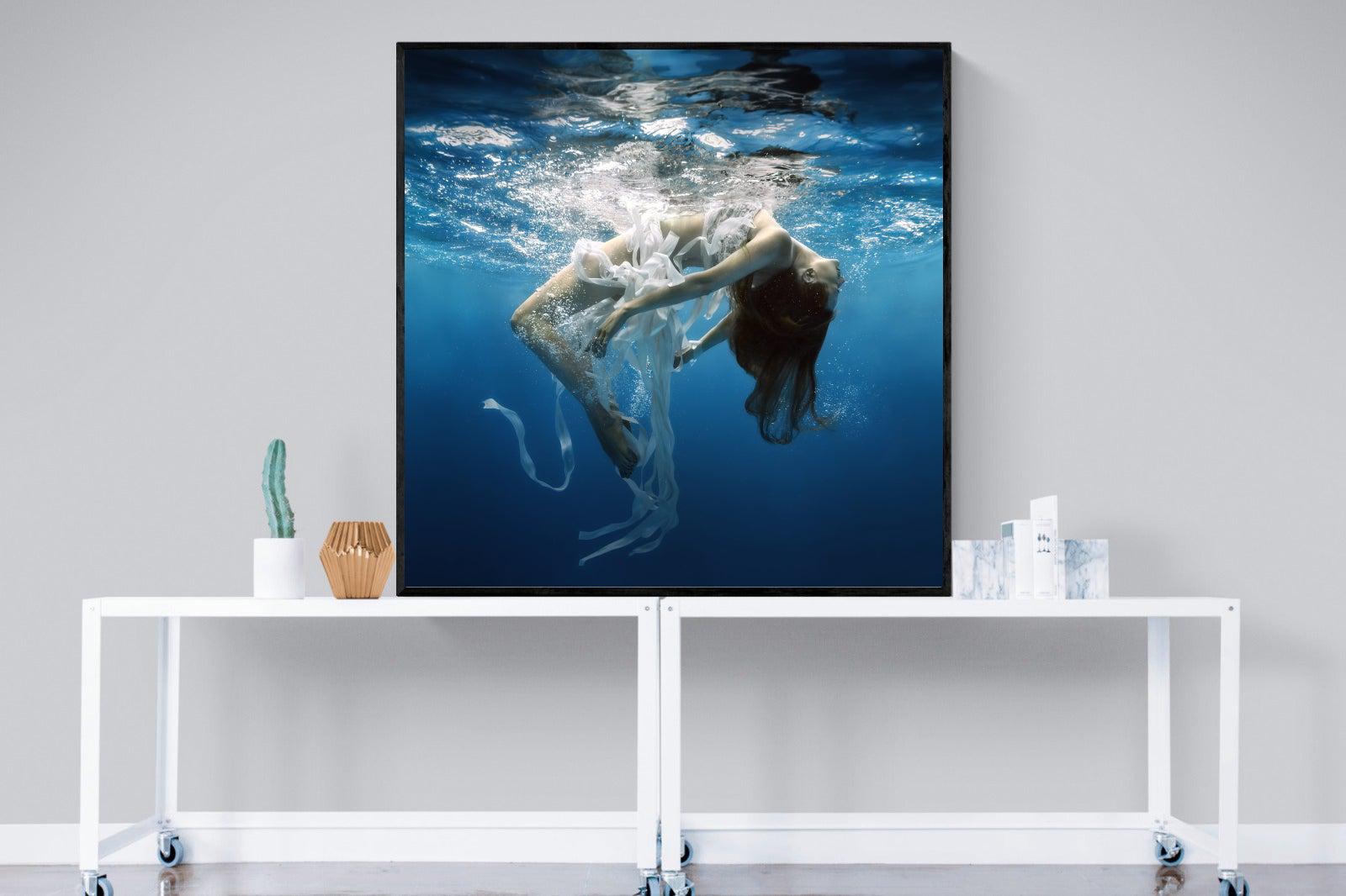 Weightless-Wall_Art-120 x 120cm-Mounted Canvas-Black-Pixalot