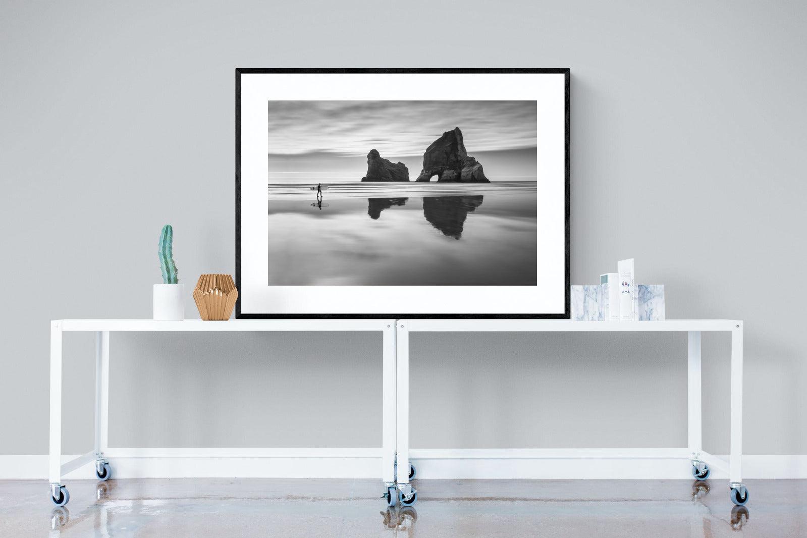 Wharariki-Wall_Art-120 x 90cm-Framed Print-Black-Pixalot