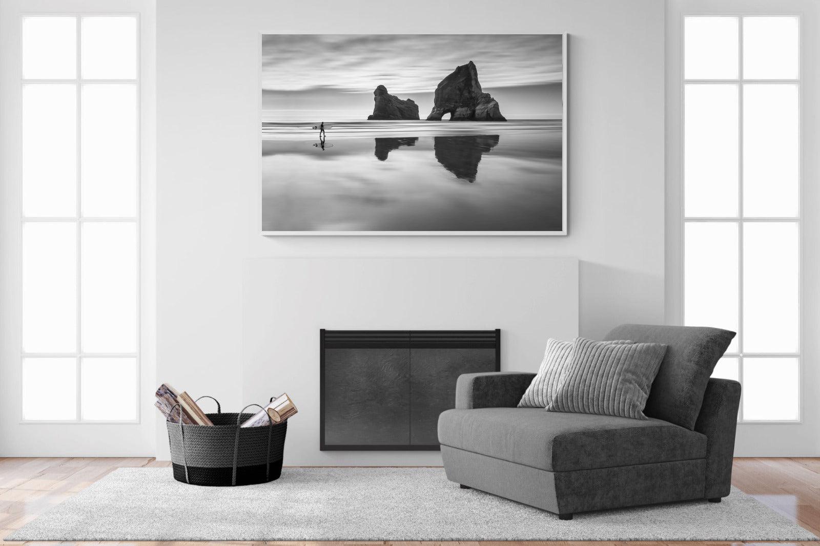 Wharariki-Wall_Art-150 x 100cm-Mounted Canvas-White-Pixalot