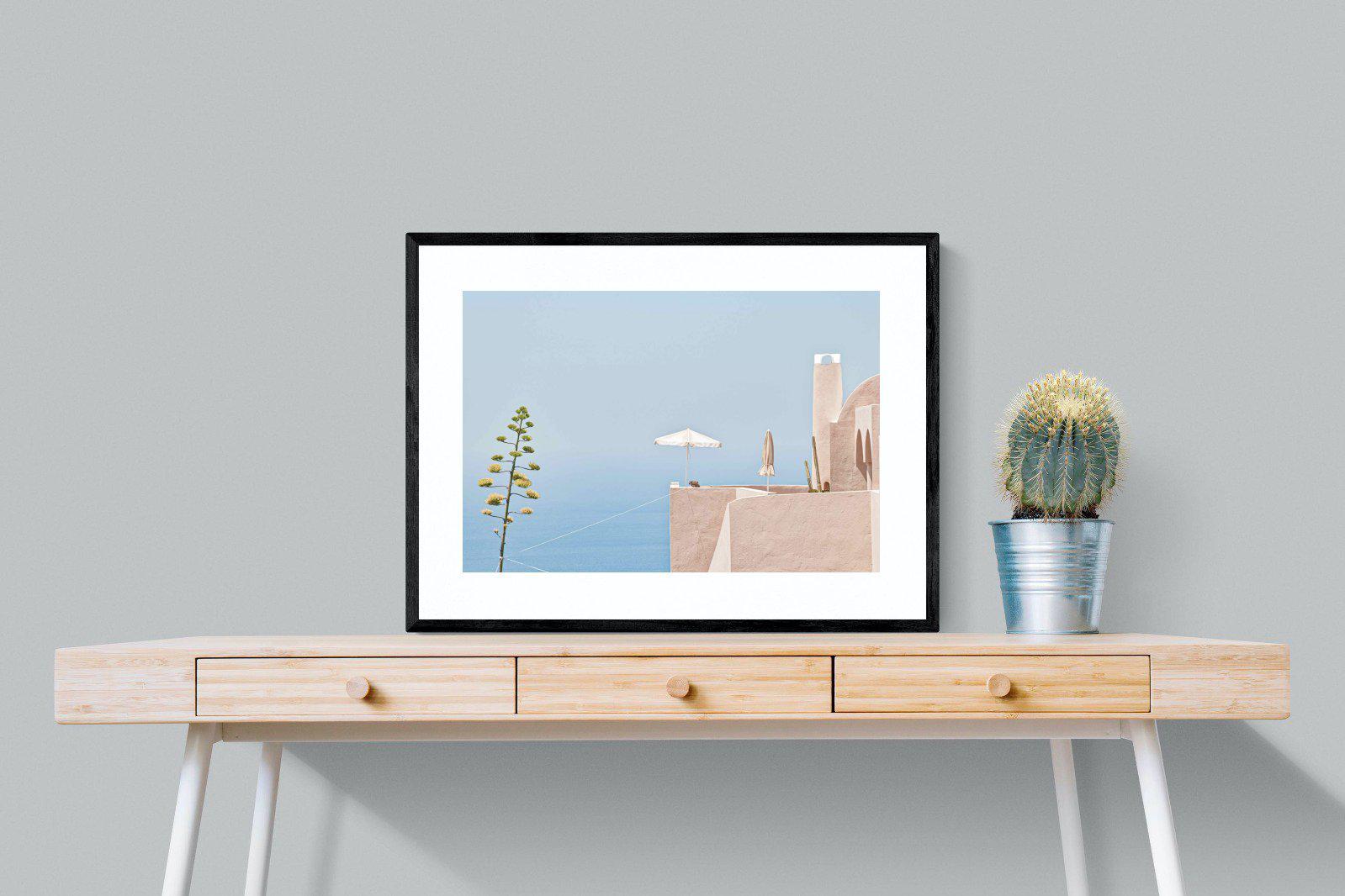 Where The Sea Meets The Sky-Wall_Art-80 x 60cm-Framed Print-Black-Pixalot