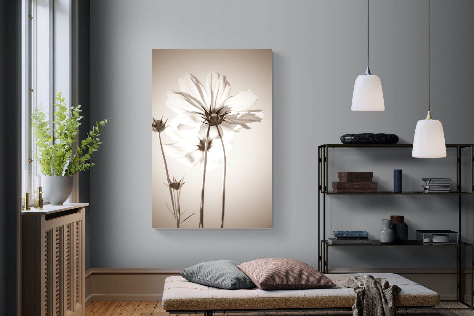 White Cosmos-Wall_Art-120 x 180cm-Mounted Canvas-No Frame-Pixalot