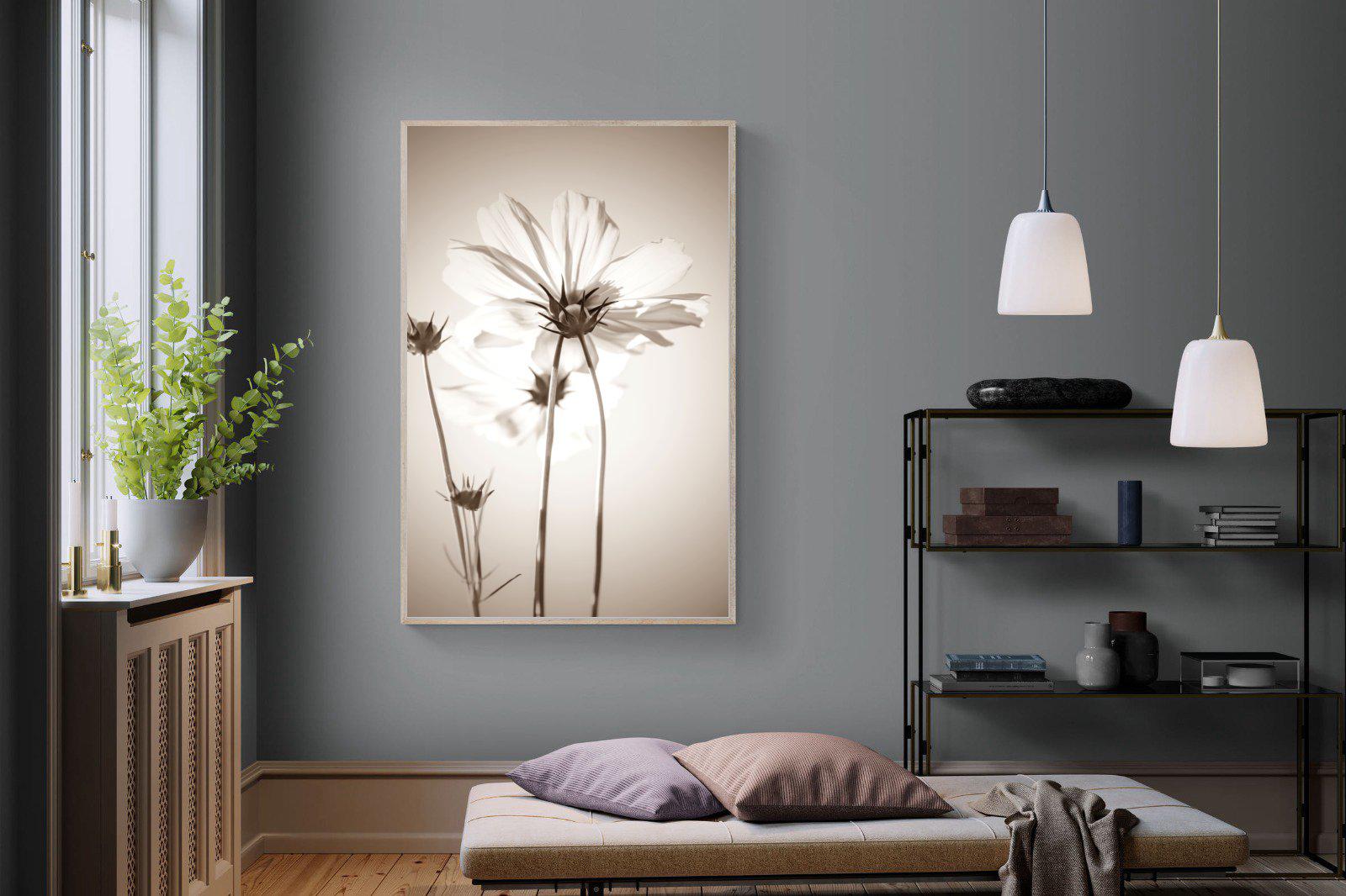 White Cosmos-Wall_Art-120 x 180cm-Mounted Canvas-Wood-Pixalot