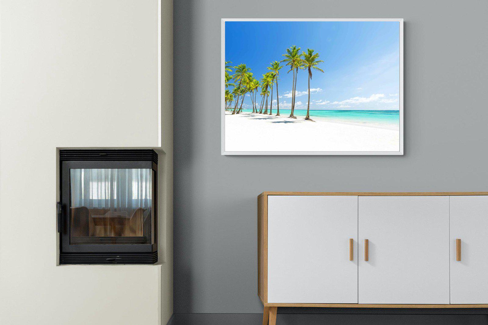 White Sand-Wall_Art-100 x 75cm-Mounted Canvas-White-Pixalot