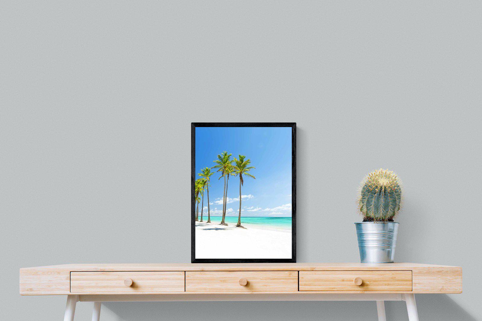 White Sand-Wall_Art-45 x 60cm-Mounted Canvas-Black-Pixalot