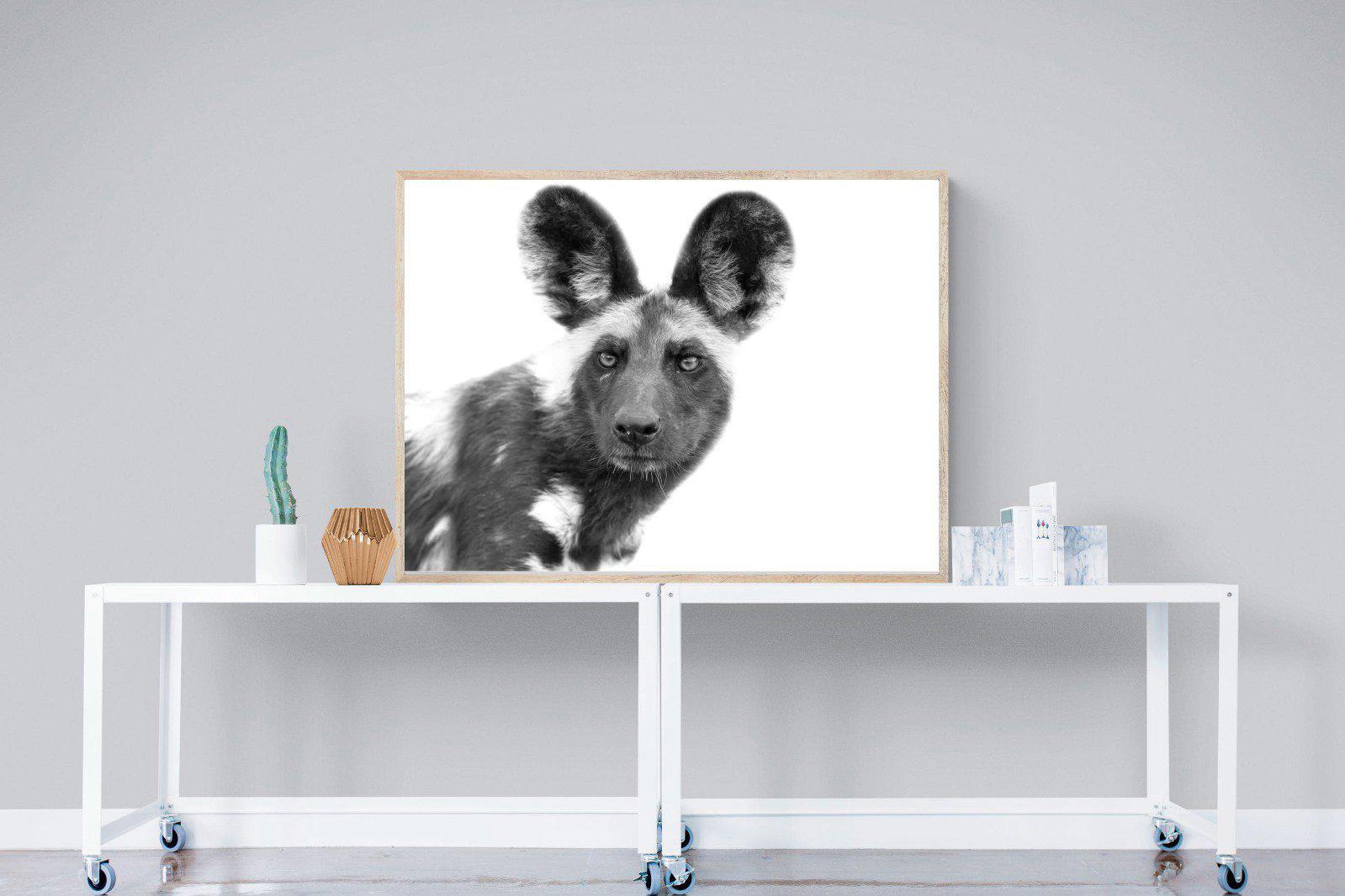 Wild Dog-Wall_Art-120 x 90cm-Mounted Canvas-Wood-Pixalot