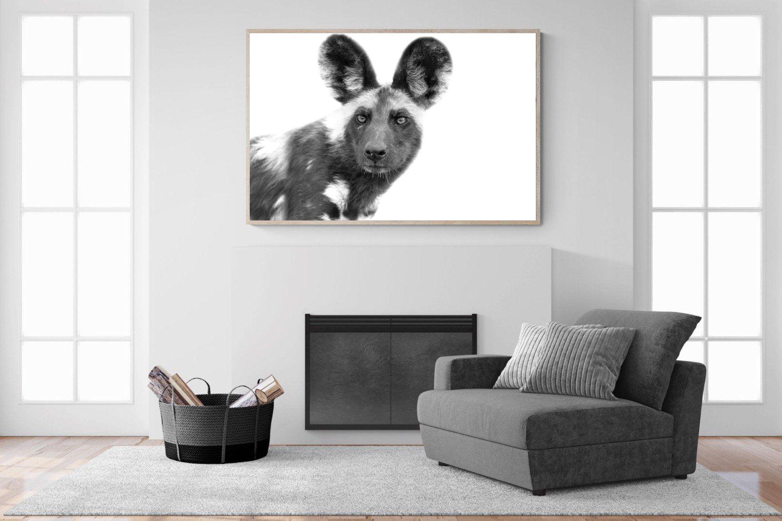 Wild Dog-Wall_Art-150 x 100cm-Mounted Canvas-Wood-Pixalot