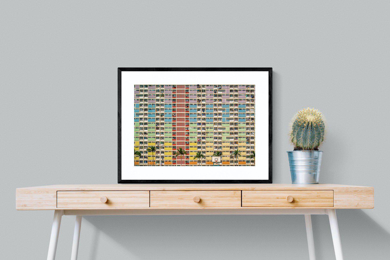 Windows-Wall_Art-80 x 60cm-Framed Print-Black-Pixalot