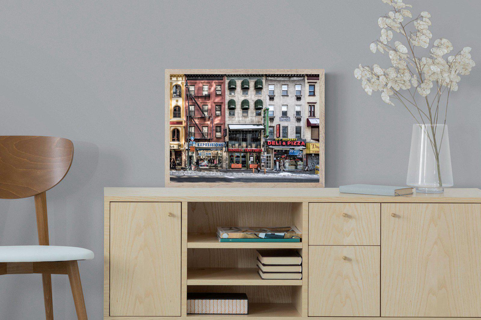 Wintery NYC-Wall_Art-60 x 45cm-Mounted Canvas-Wood-Pixalot