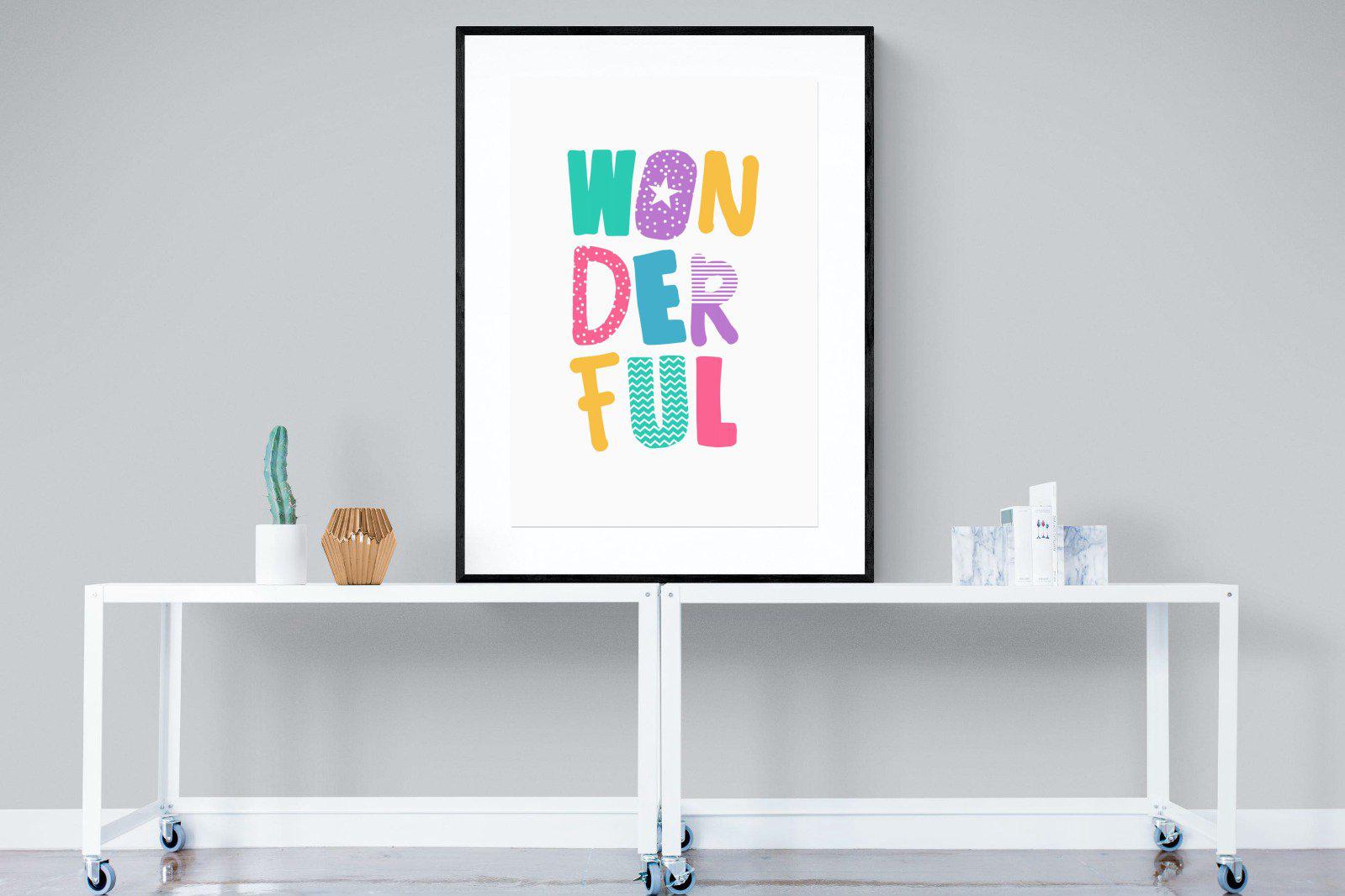 Wonderful-Wall_Art-90 x 120cm-Framed Print-Black-Pixalot