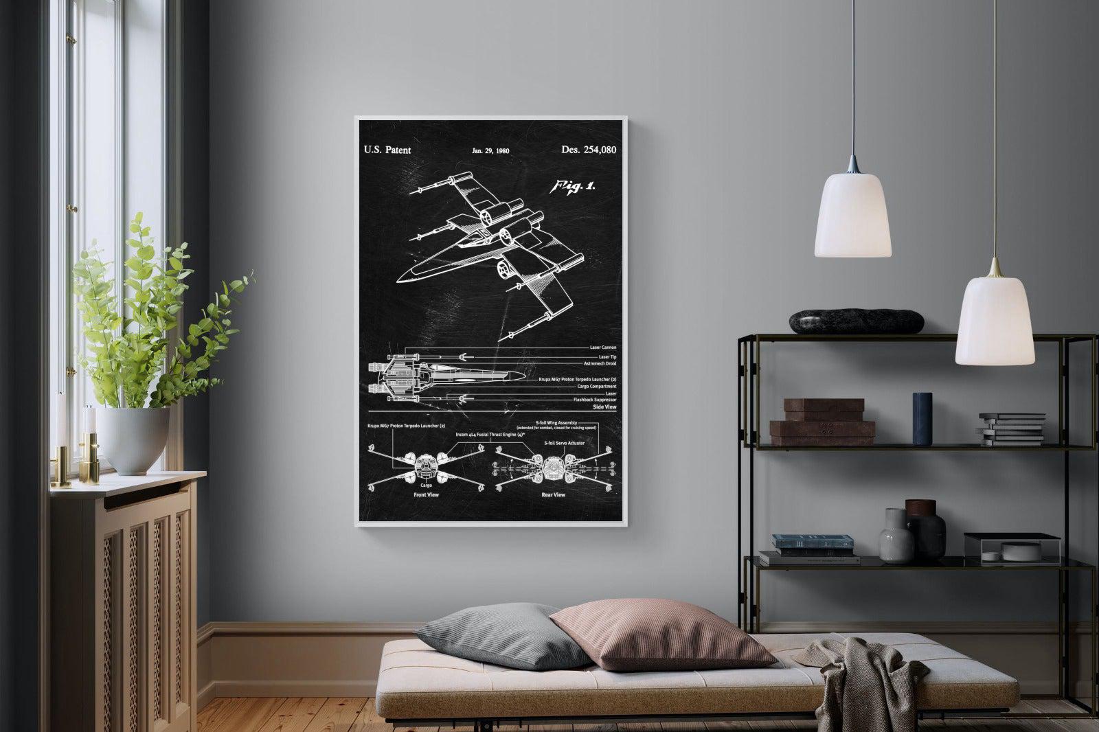 X-Wing Blueprint-Wall_Art-Pixalot