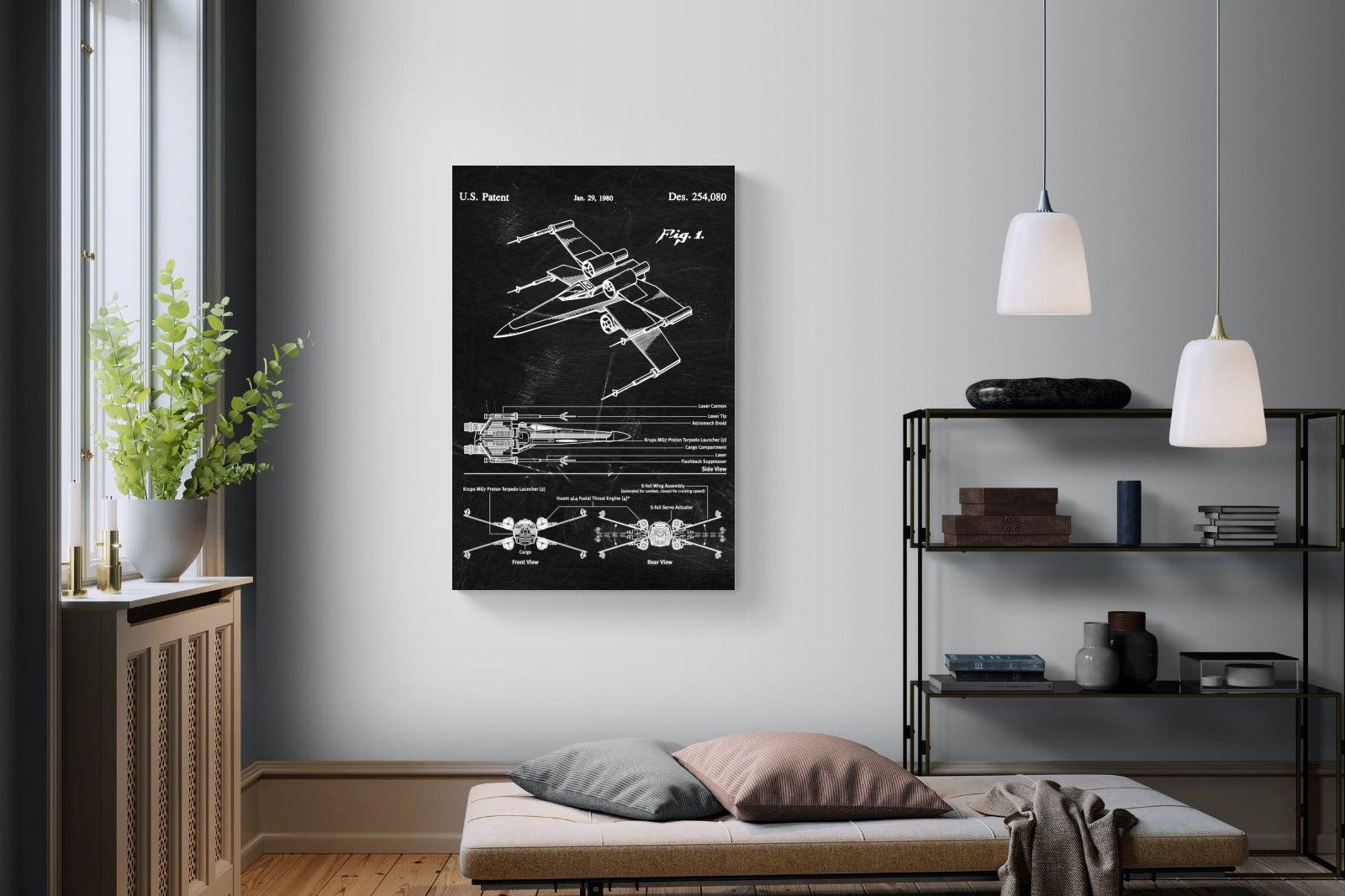 X-Wing Blueprint-Wall_Art-Pixalot