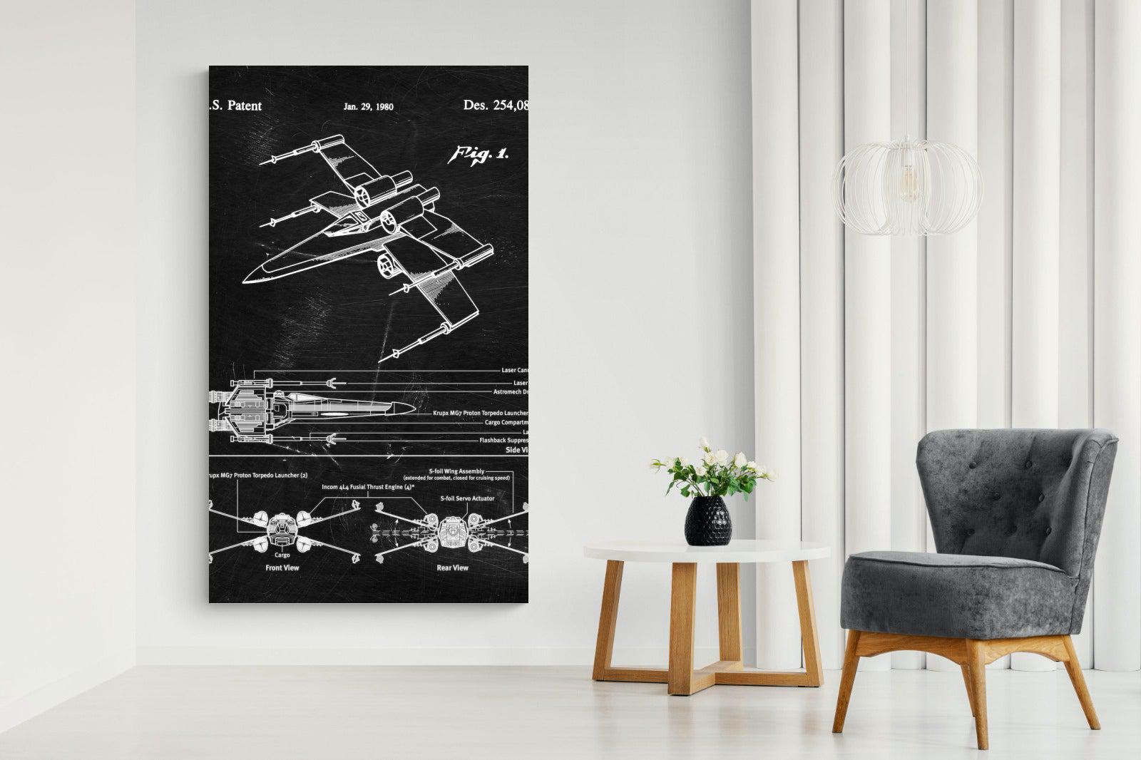 X-Wing Blueprint-Wall_Art-Pixalot