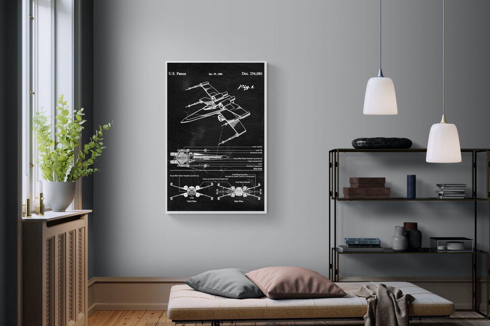 X-Wing Blueprint-Wall_Art-Pixalot