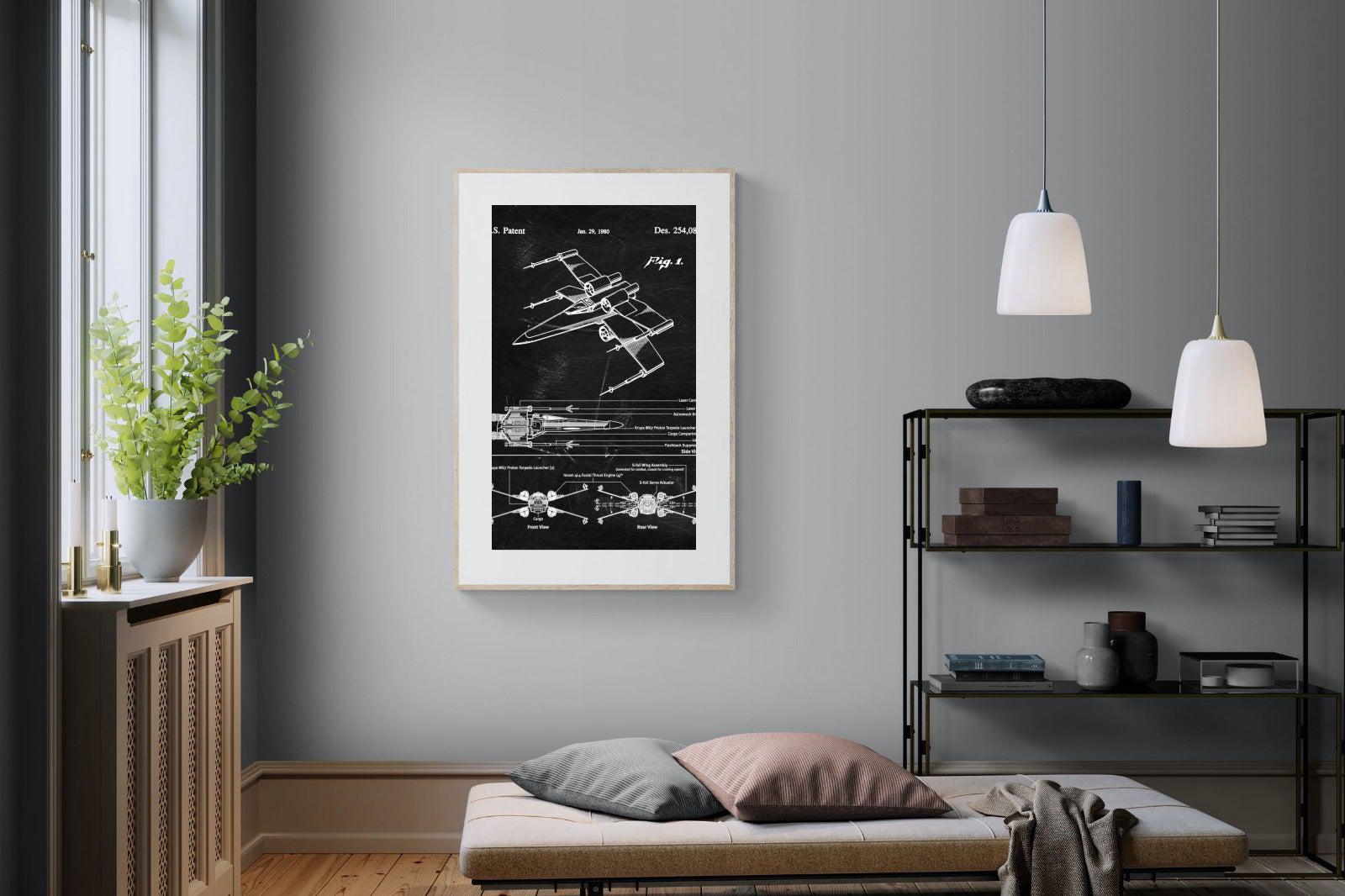 X-Wing Blueprint-Wall_Art-Pixalot