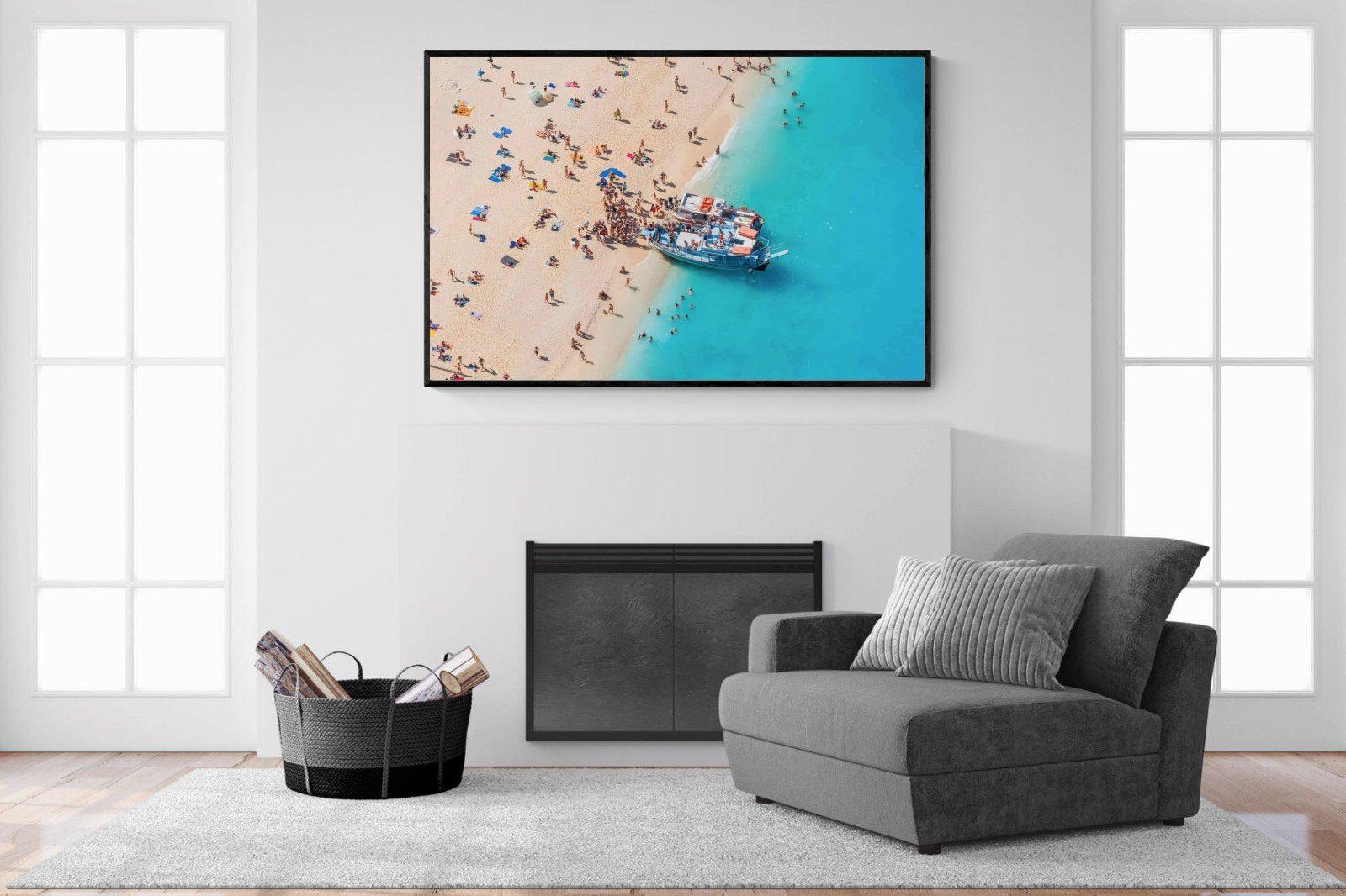 Zakynthos-Wall_Art-150 x 100cm-Mounted Canvas-Black-Pixalot