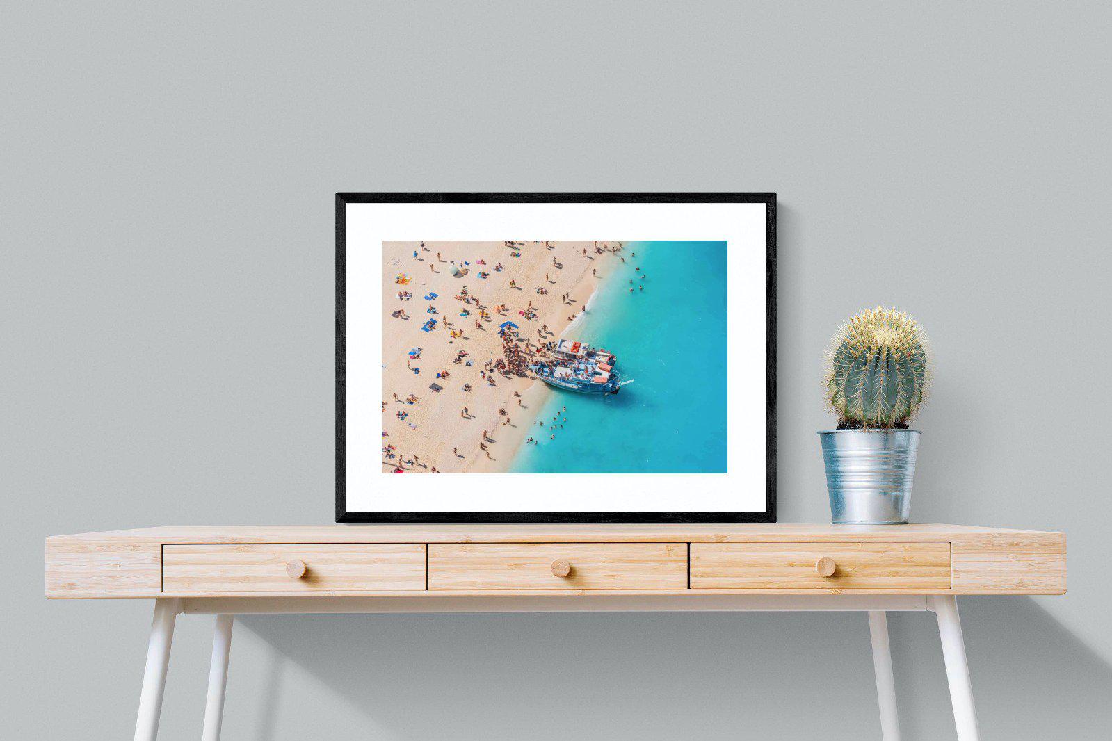 Zakynthos-Wall_Art-80 x 60cm-Framed Print-Black-Pixalot