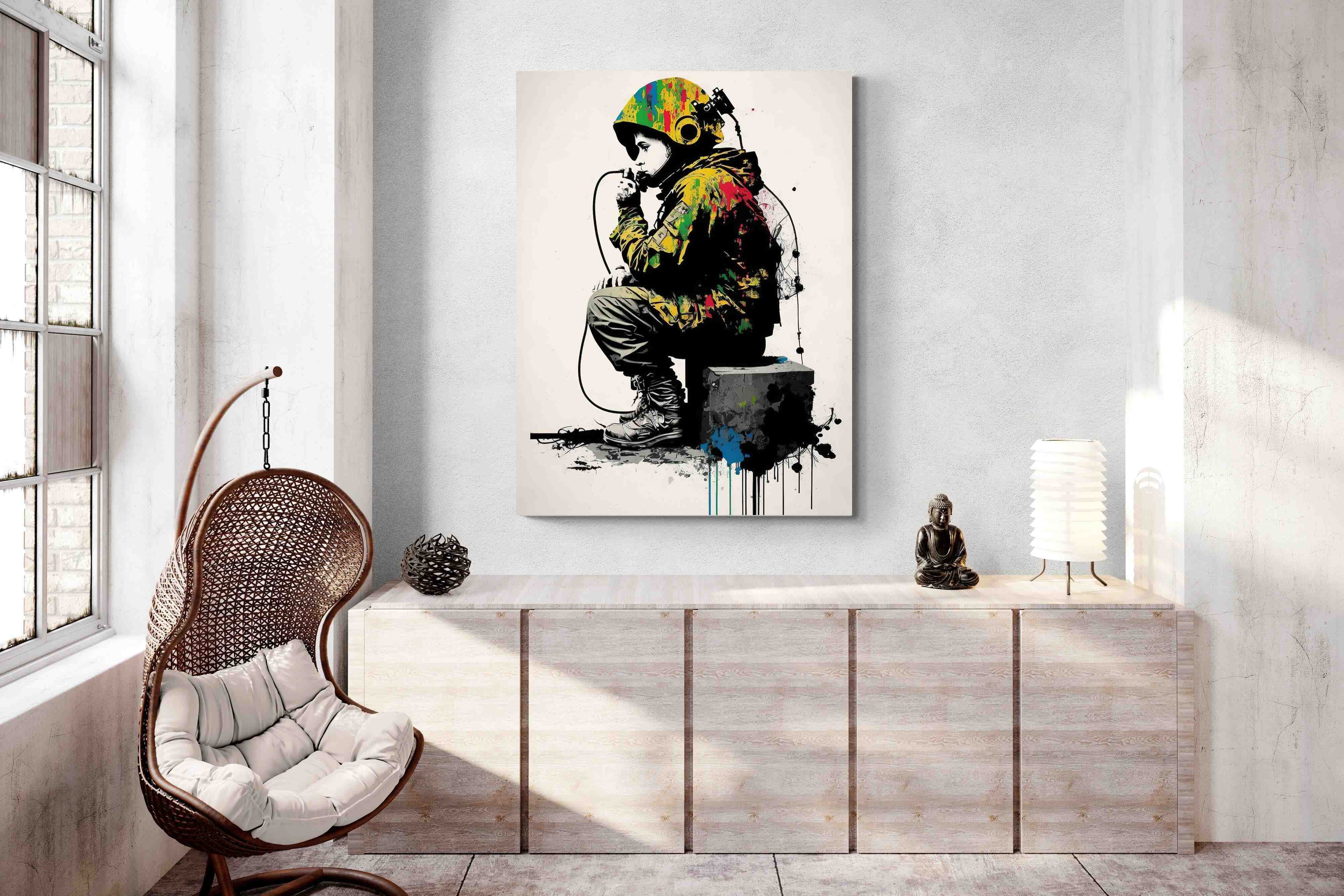 Pixalot Banksy Astronaut