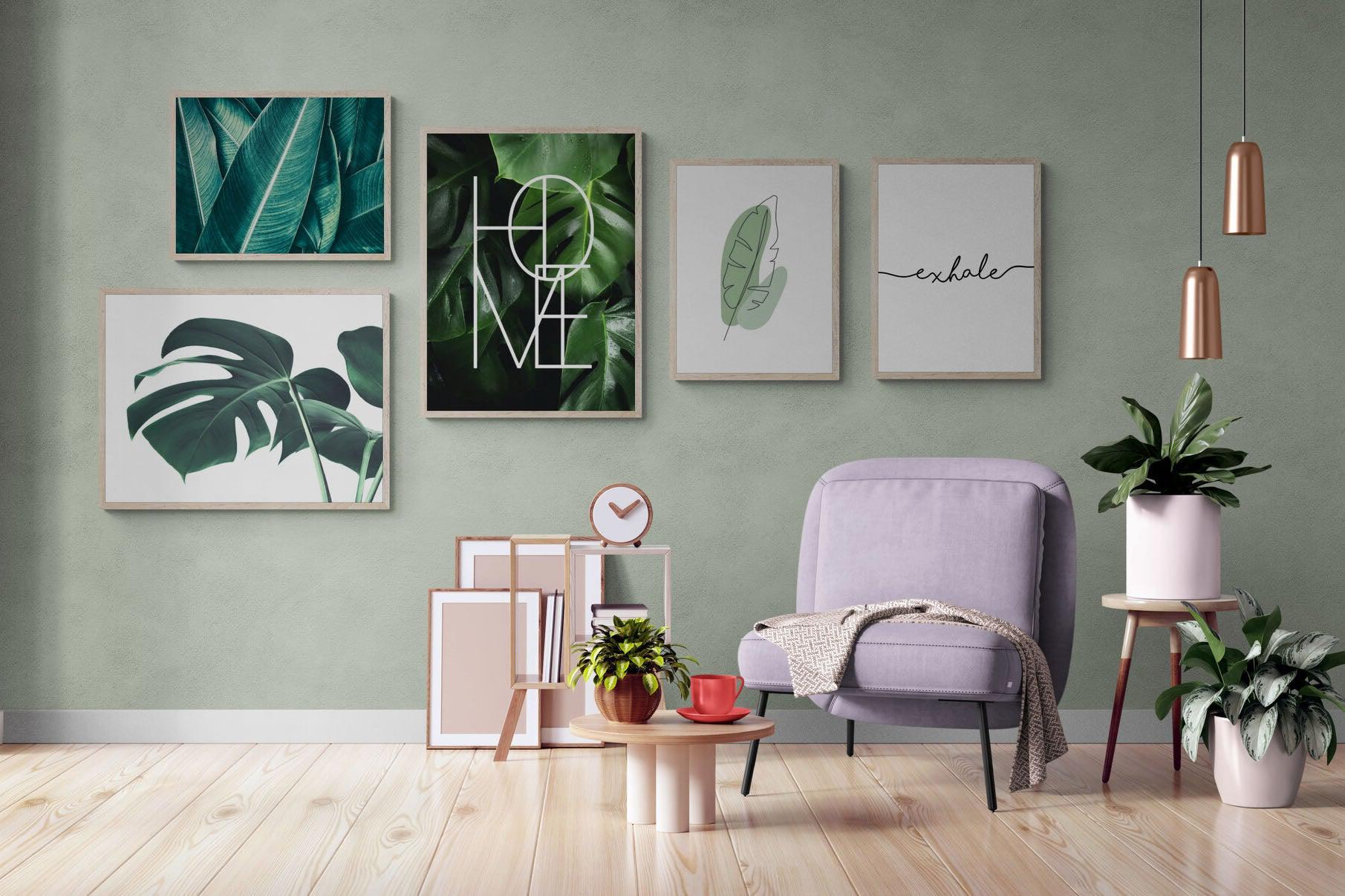 Botanical Gallery Wall Set-Wall_Art-Mounted Canvas-Wood-Pixalot