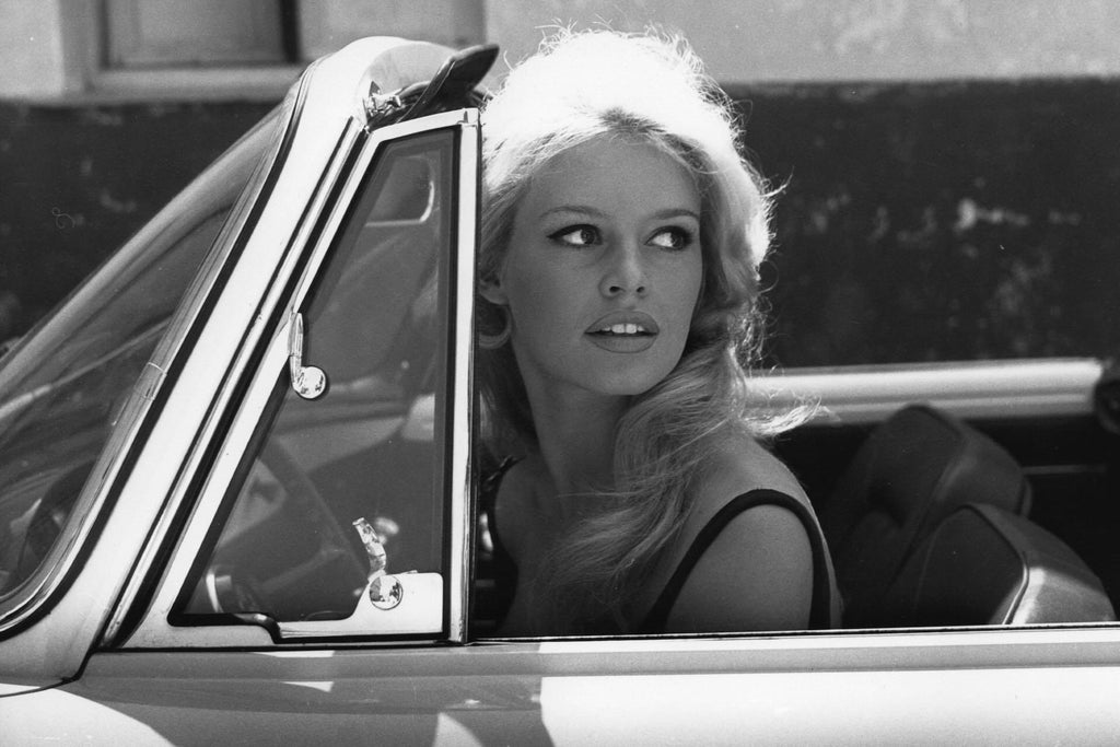 Bridget Bardot Driving-Wall_Art-Pixalot