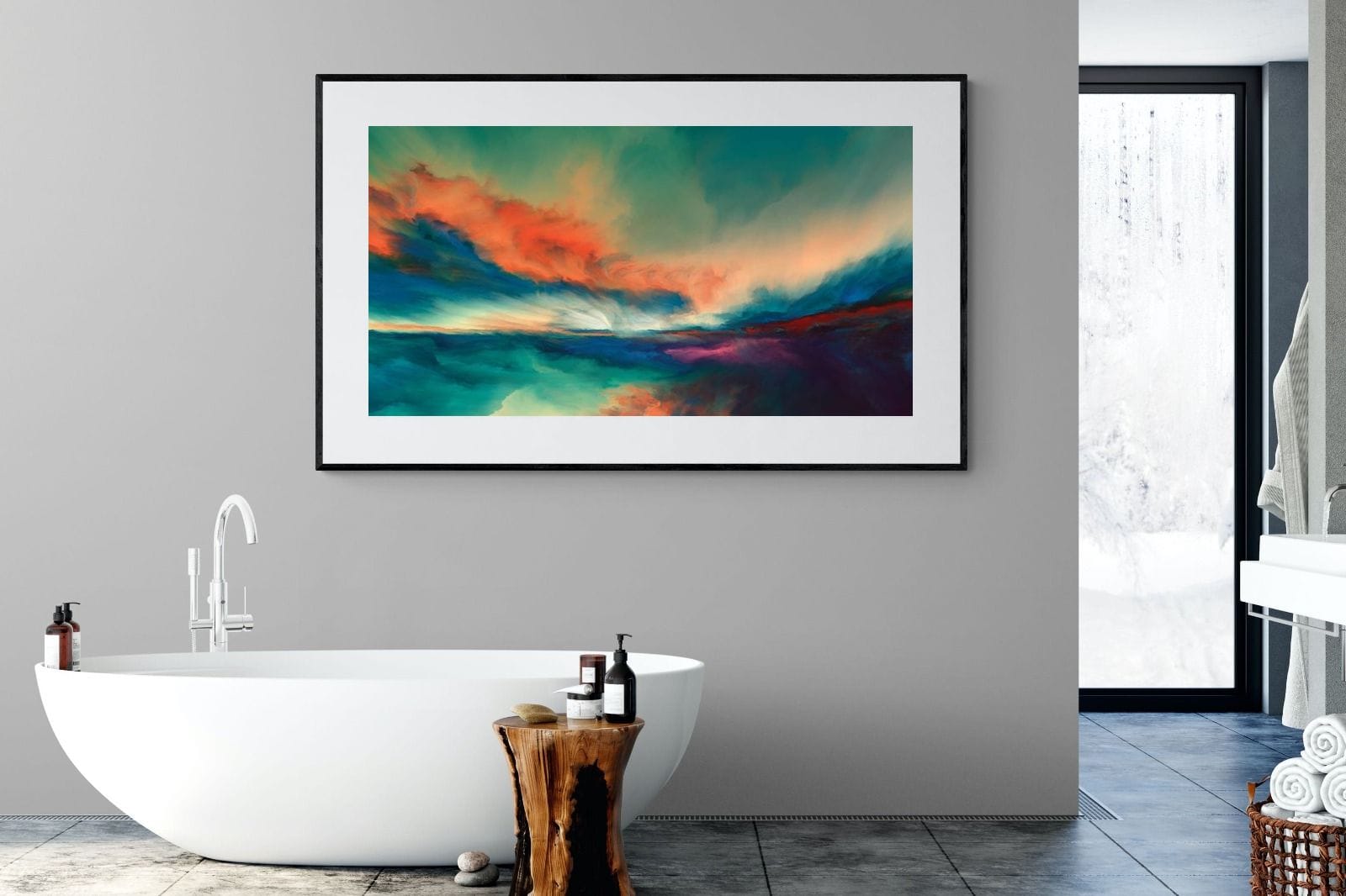 Dawn of Time-Wall_Art-180 x 110cm-Framed Print-Black-Pixalot