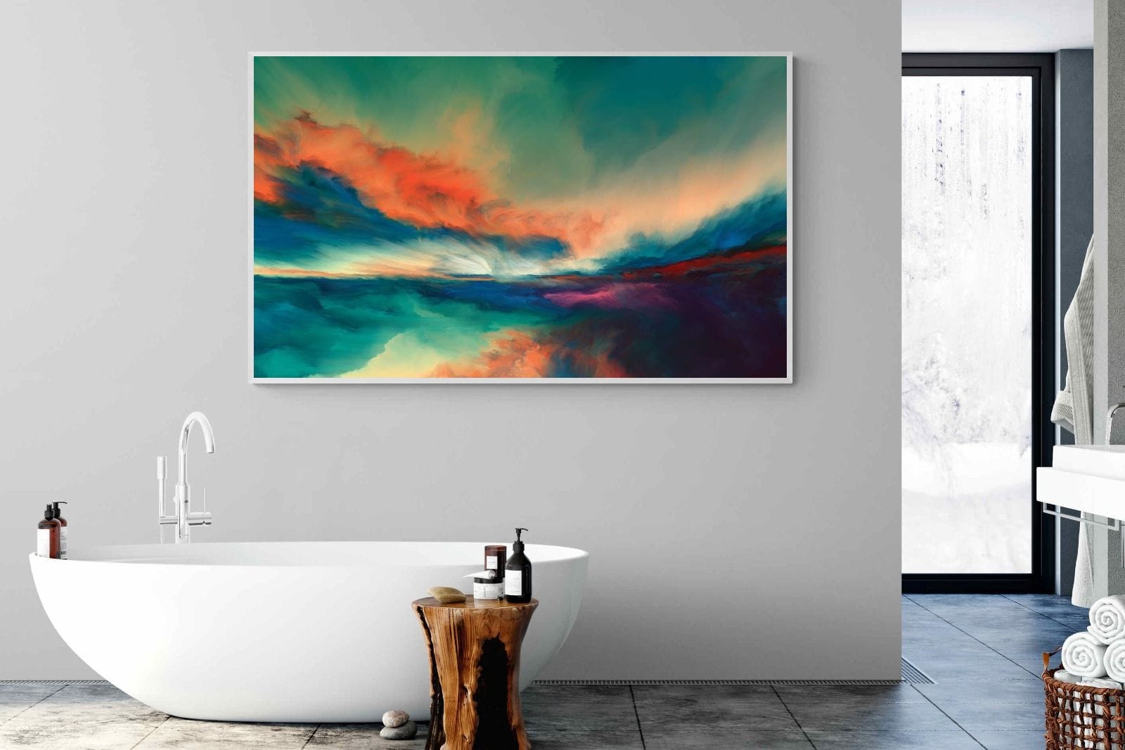 Dawn of Time-Wall_Art-180 x 110cm-Mounted Canvas-White-Pixalot