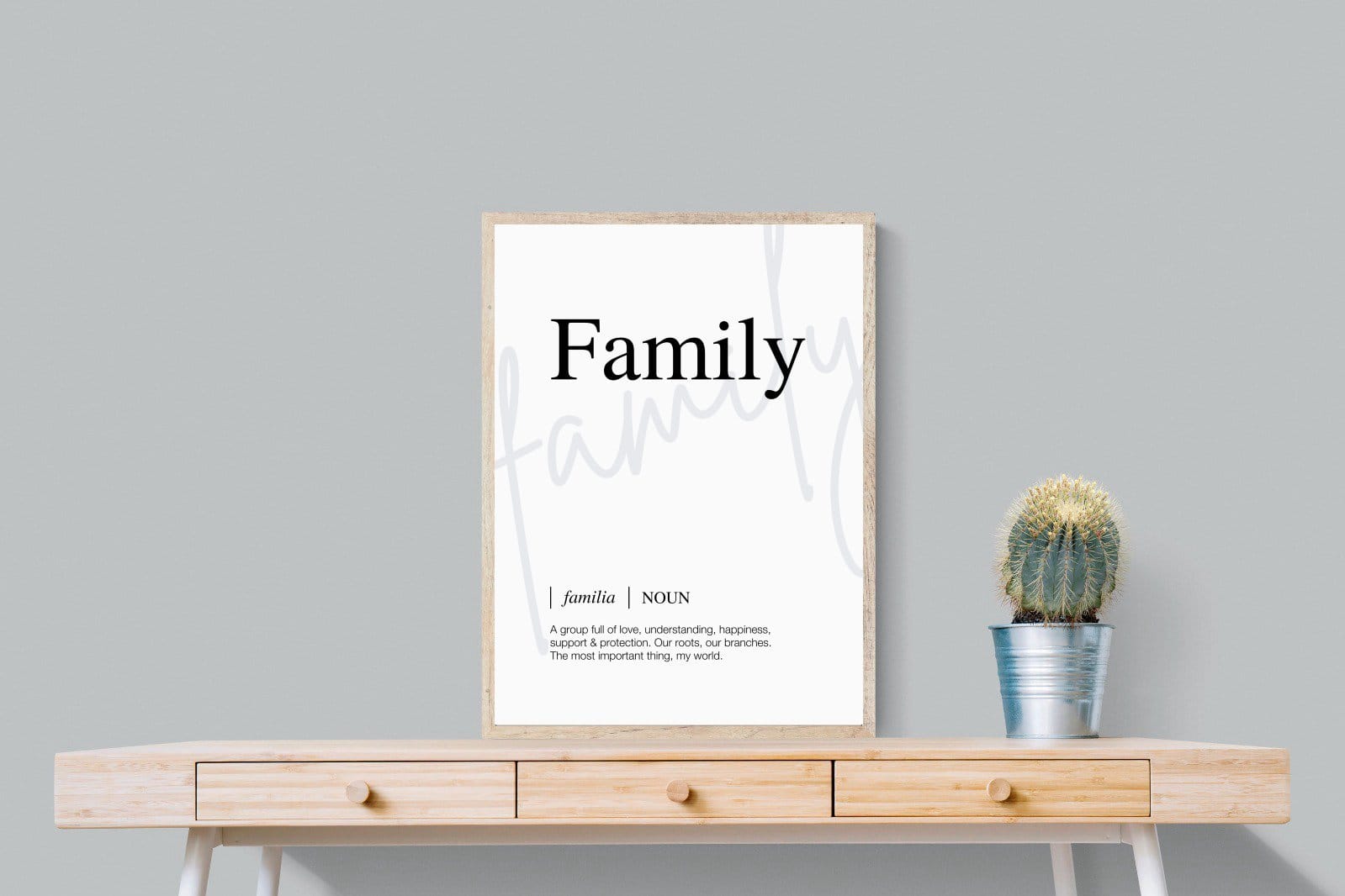 Familia-Wall_Art-60 x 80cm-Mounted Canvas-Wood-Pixalot