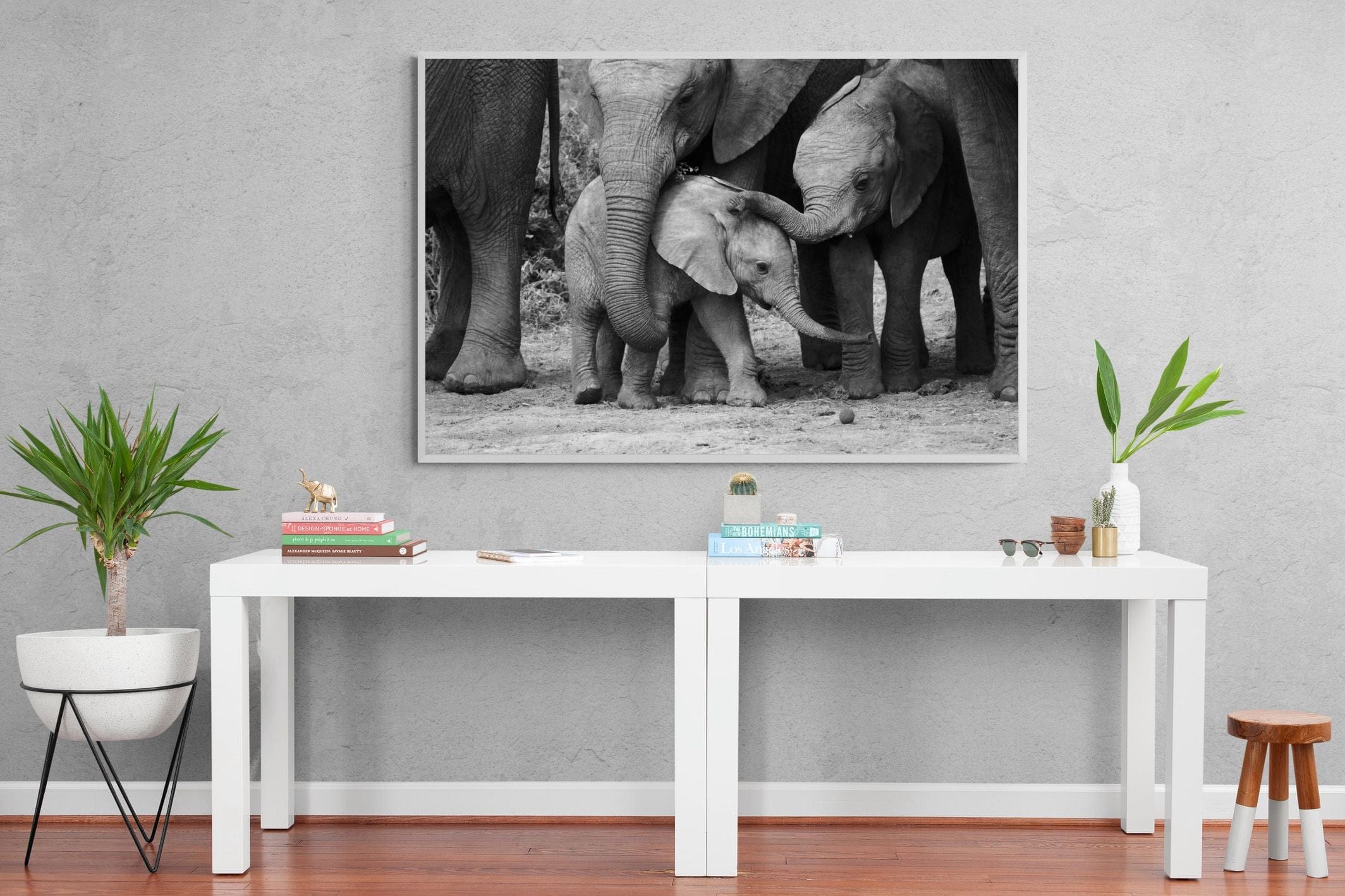 Family Ties-Wall_Art-150 x 100cm-Mounted Canvas-White-Pixalot