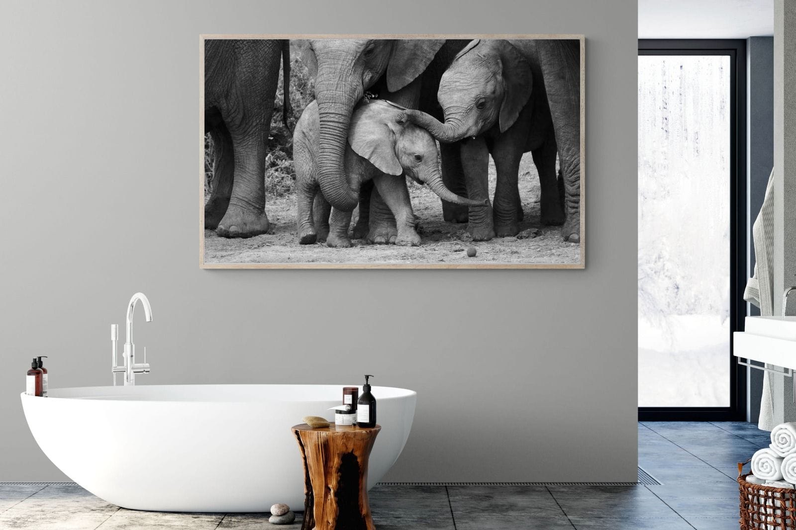 Family Ties-Wall_Art-180 x 110cm-Mounted Canvas-Wood-Pixalot