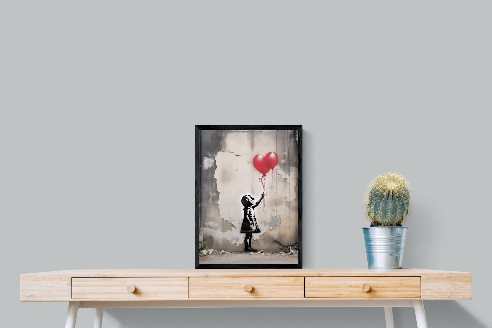 Pixalot Girl with Red Balloons